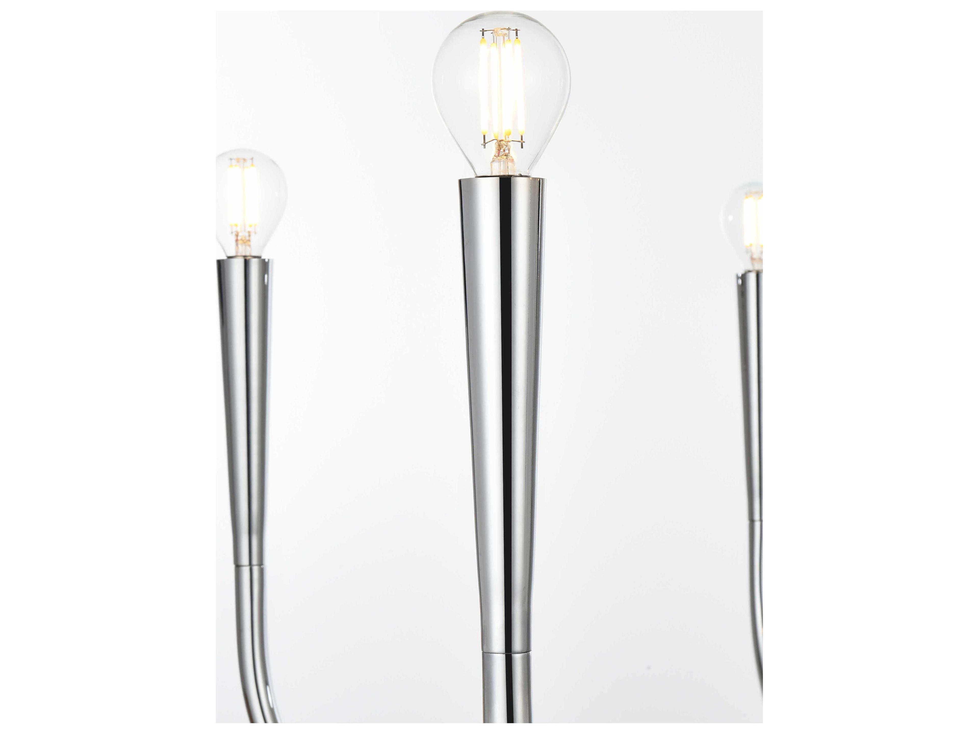 Elegant Lighting Layne 6-Light Chrome Chandelier