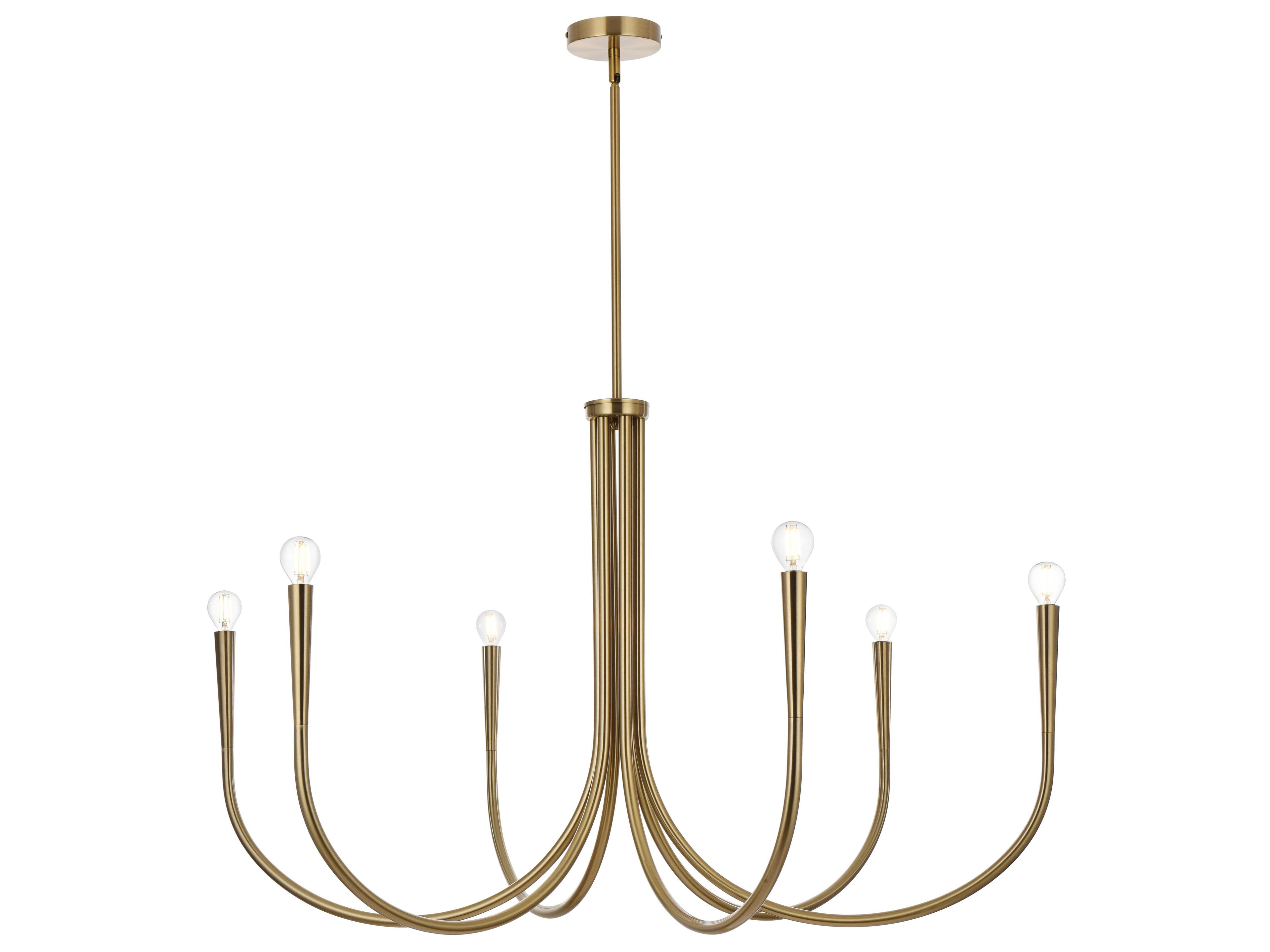 Layne 6-Light Gold Chandelier
