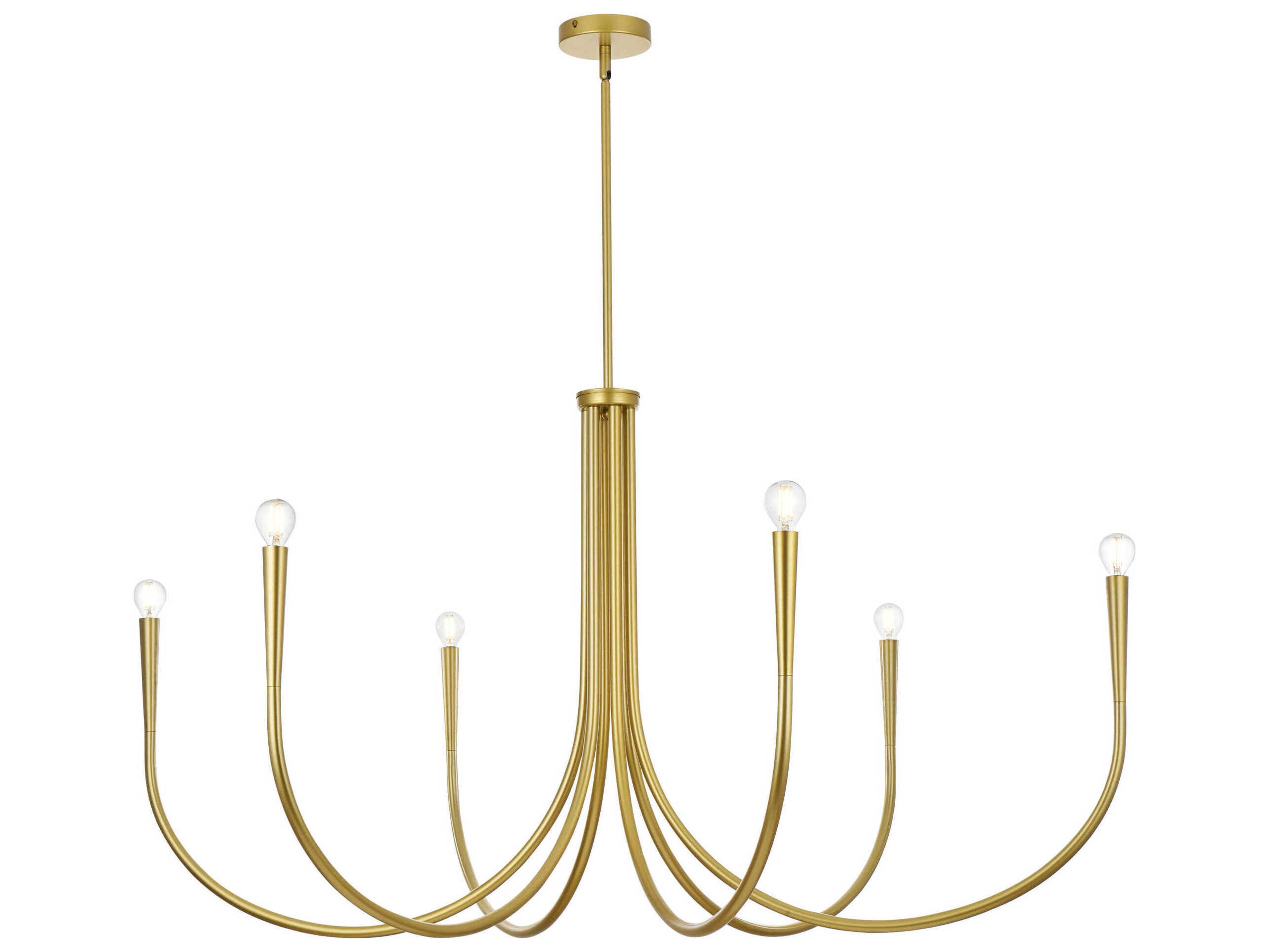 Layne 6-Light Brass Chandelier