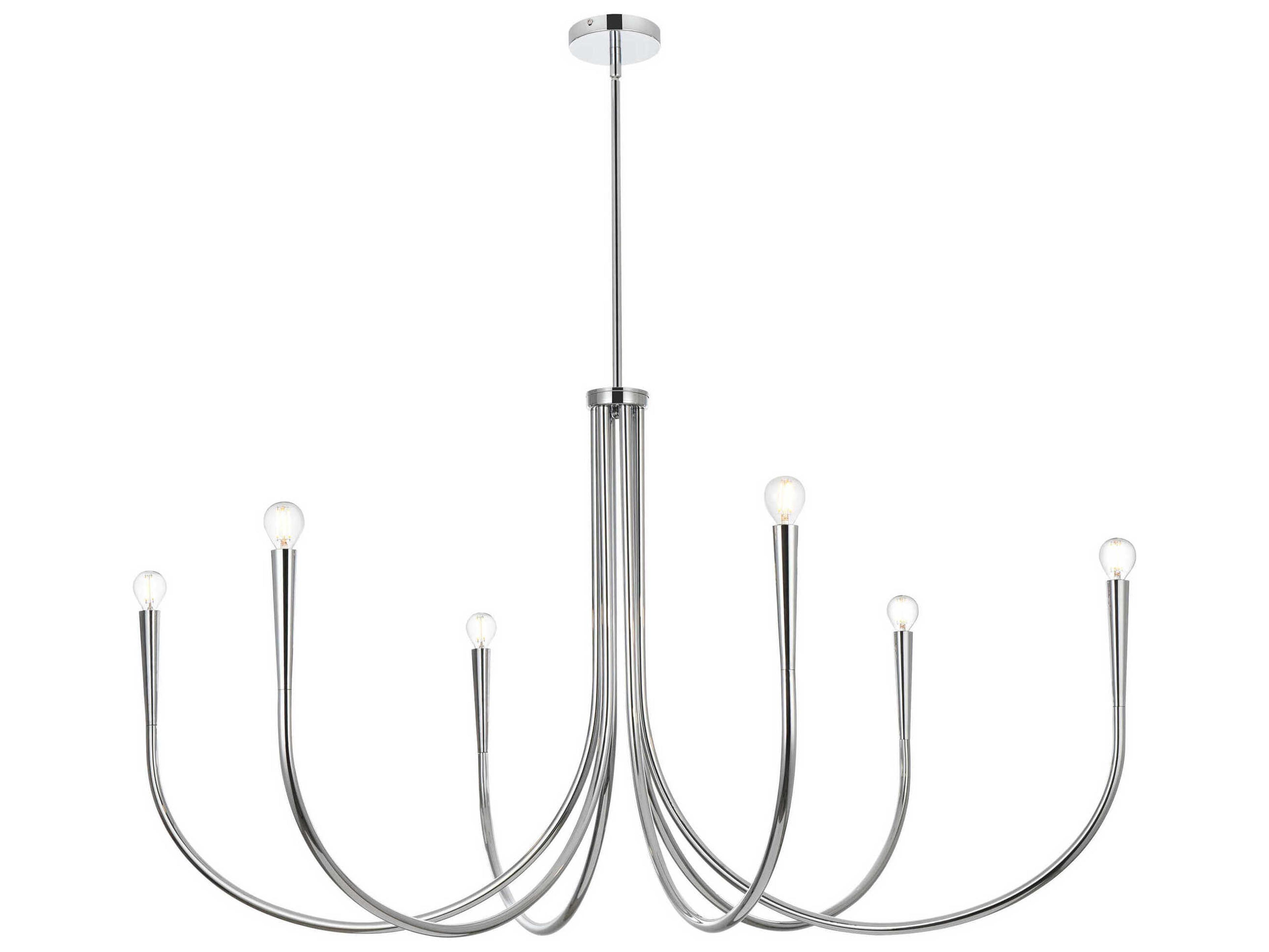 Layne 6-Light Chrome Chandelier