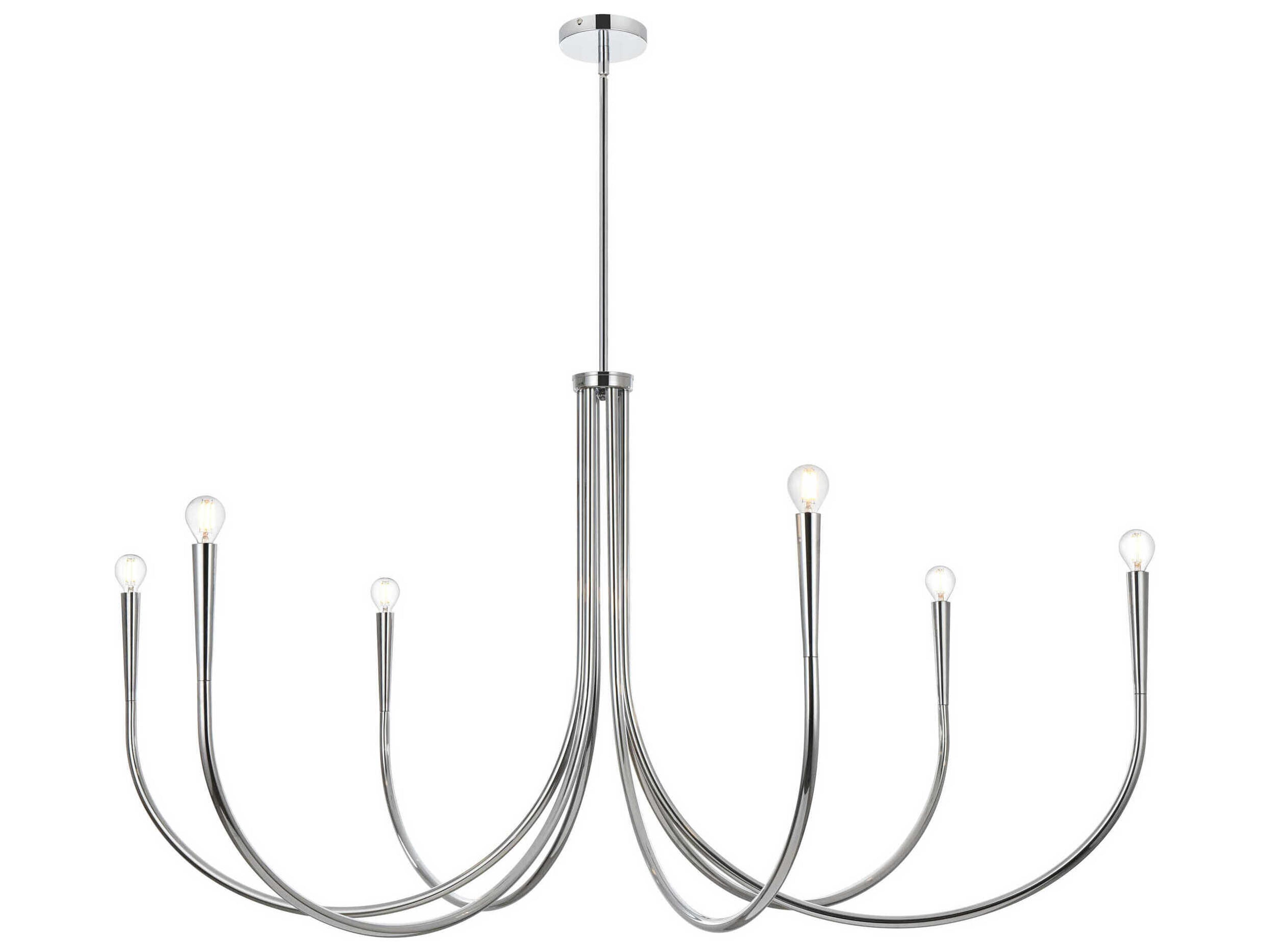 Layne 6-Light Chrome Chandelier