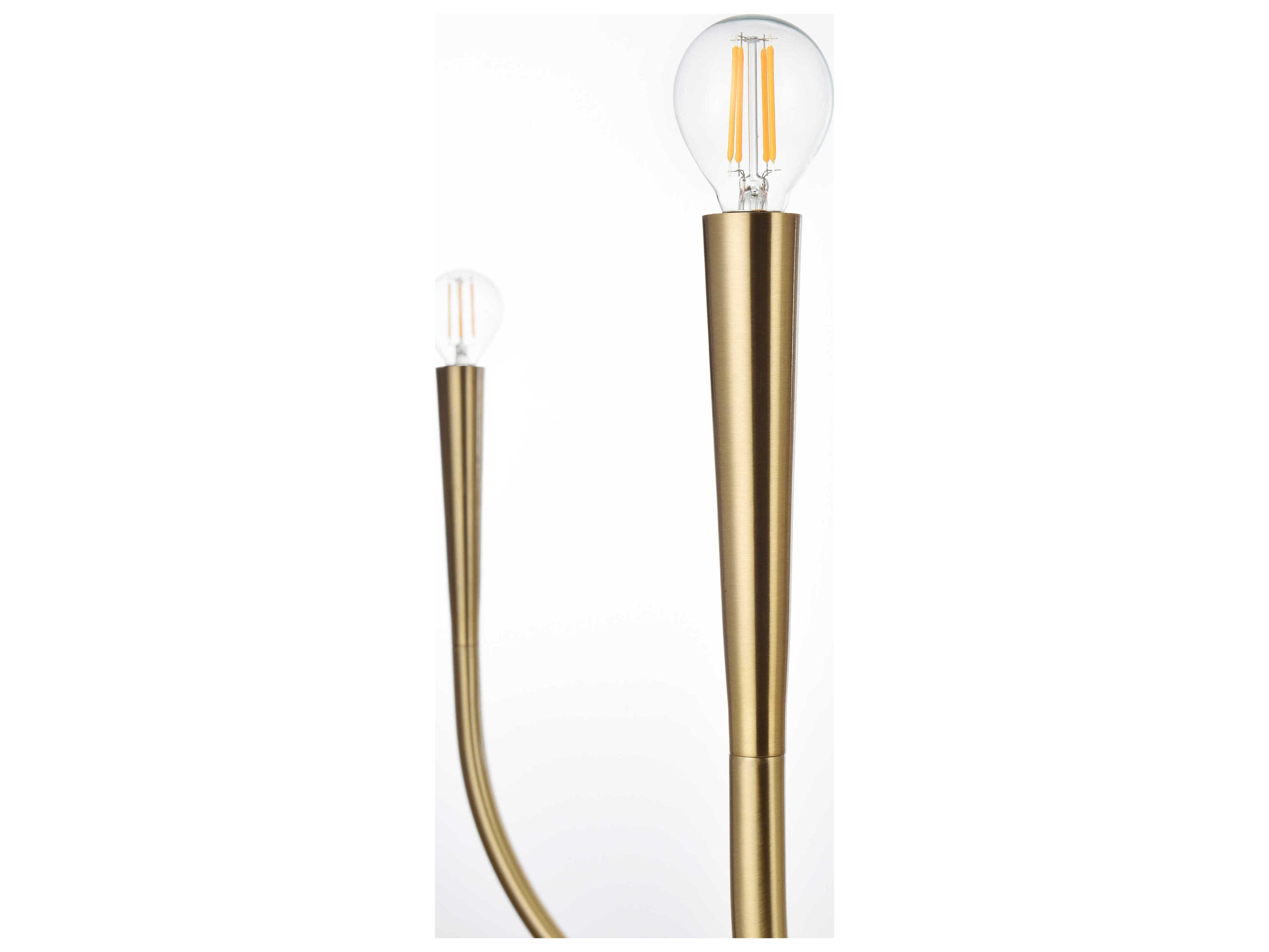 Elegant Lighting Layne 6-Light Gold Chandelier