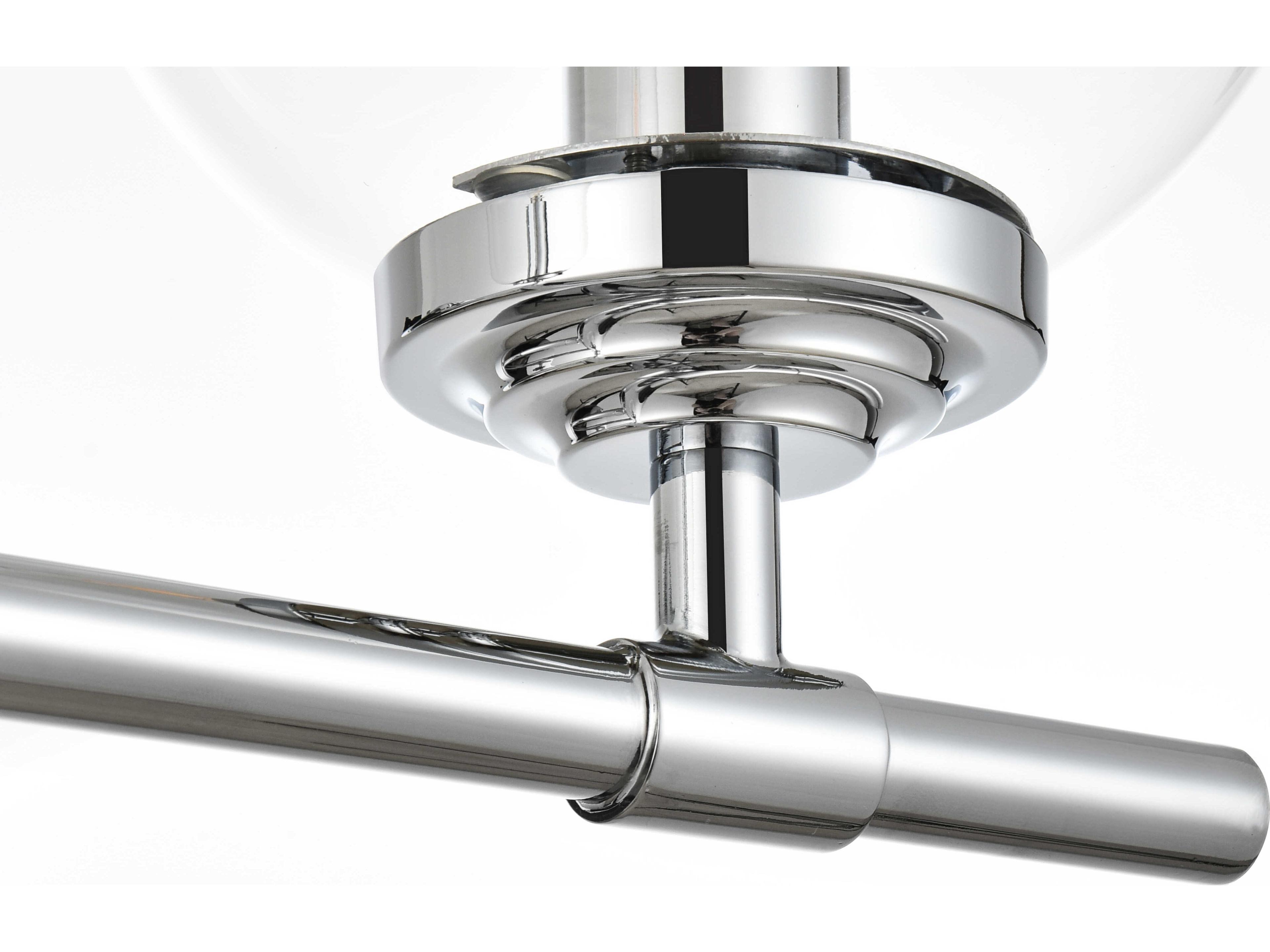 Elegant Lighting Ingrid 3-Light Chrome Glass Vanity Light