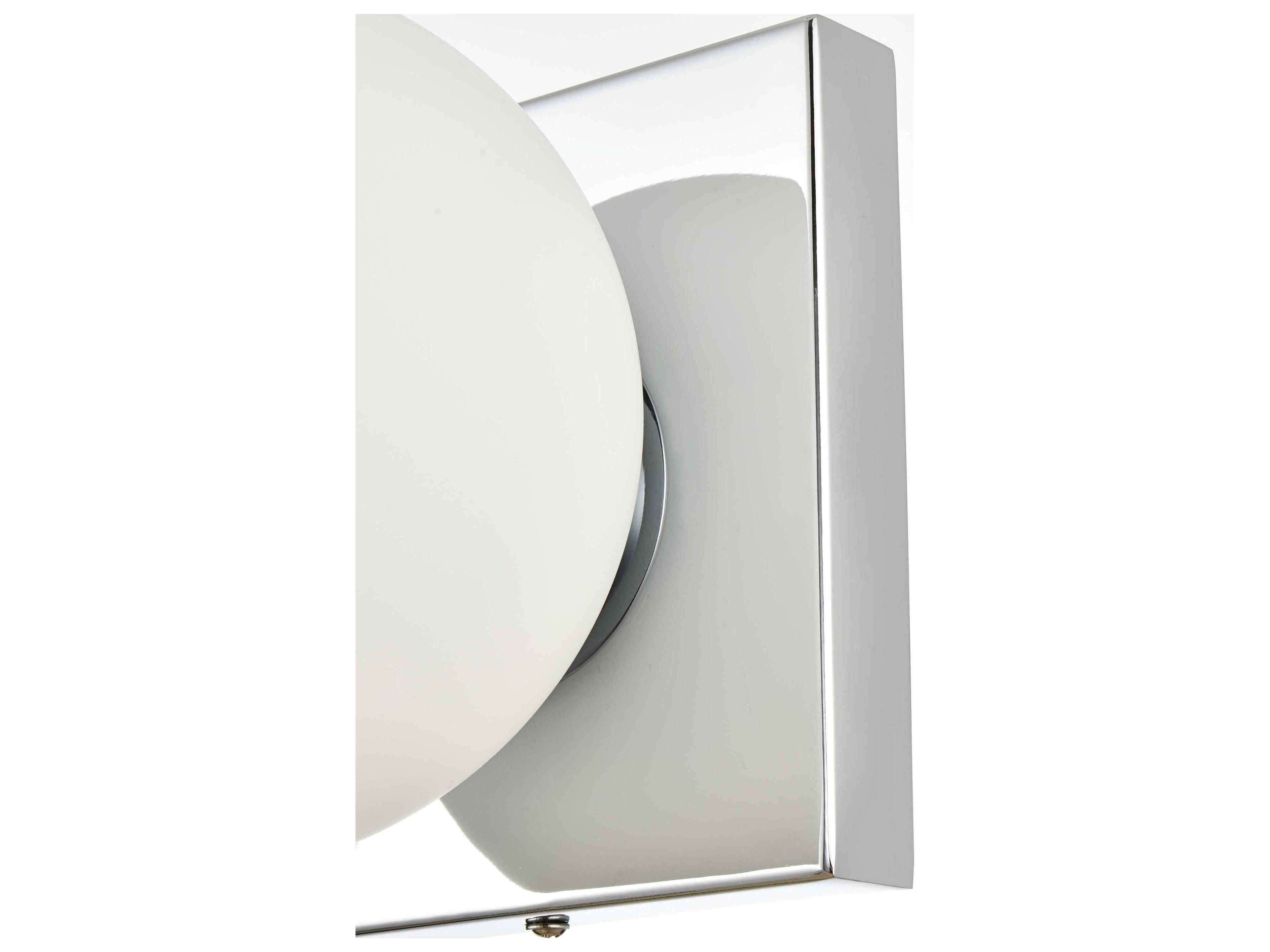 Elegant Lighting Jaylin 2-Light Chrome Glass Vanity Light