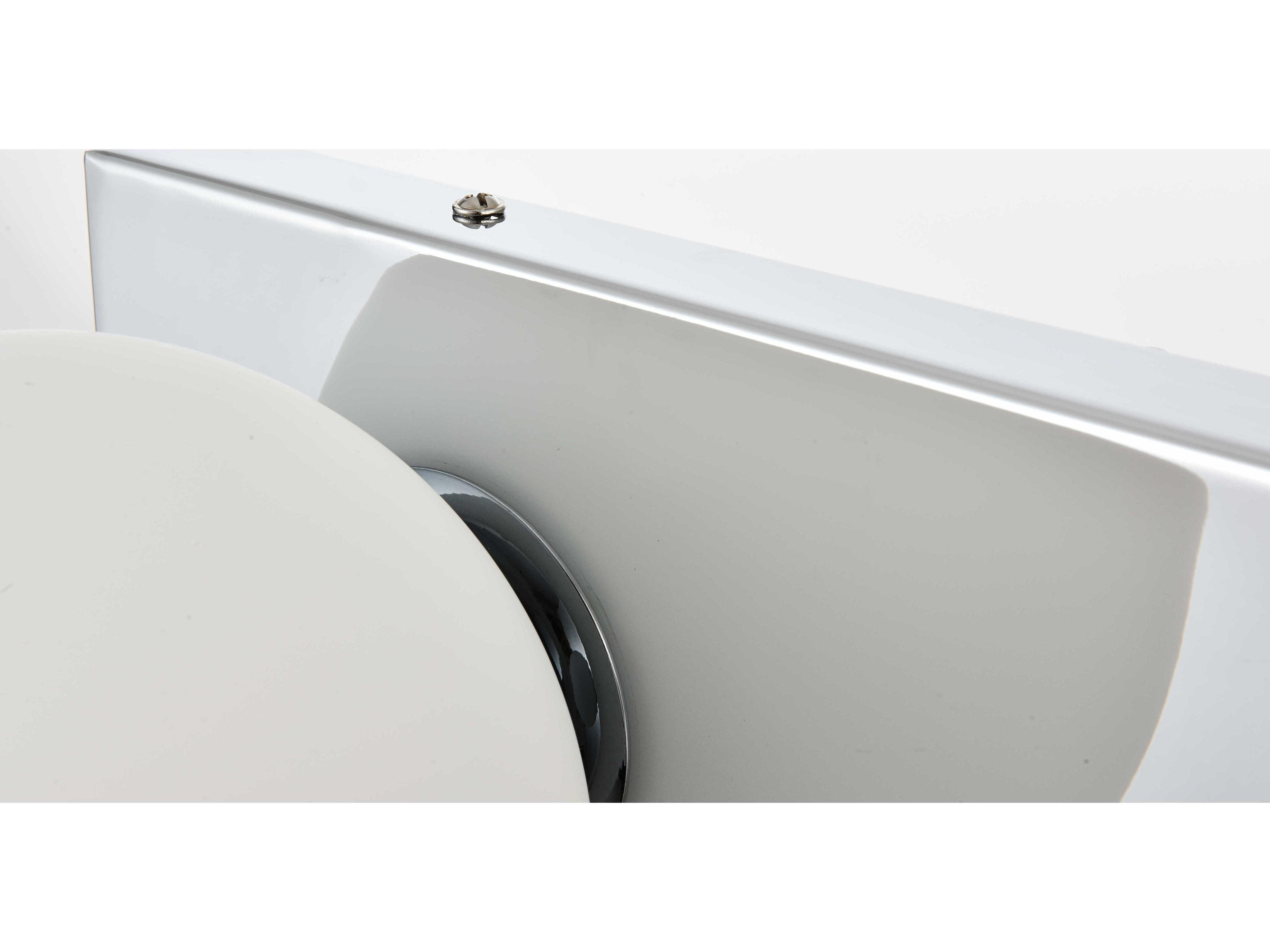 Elegant Lighting Jaylin 2-Light Chrome Glass Vanity Light