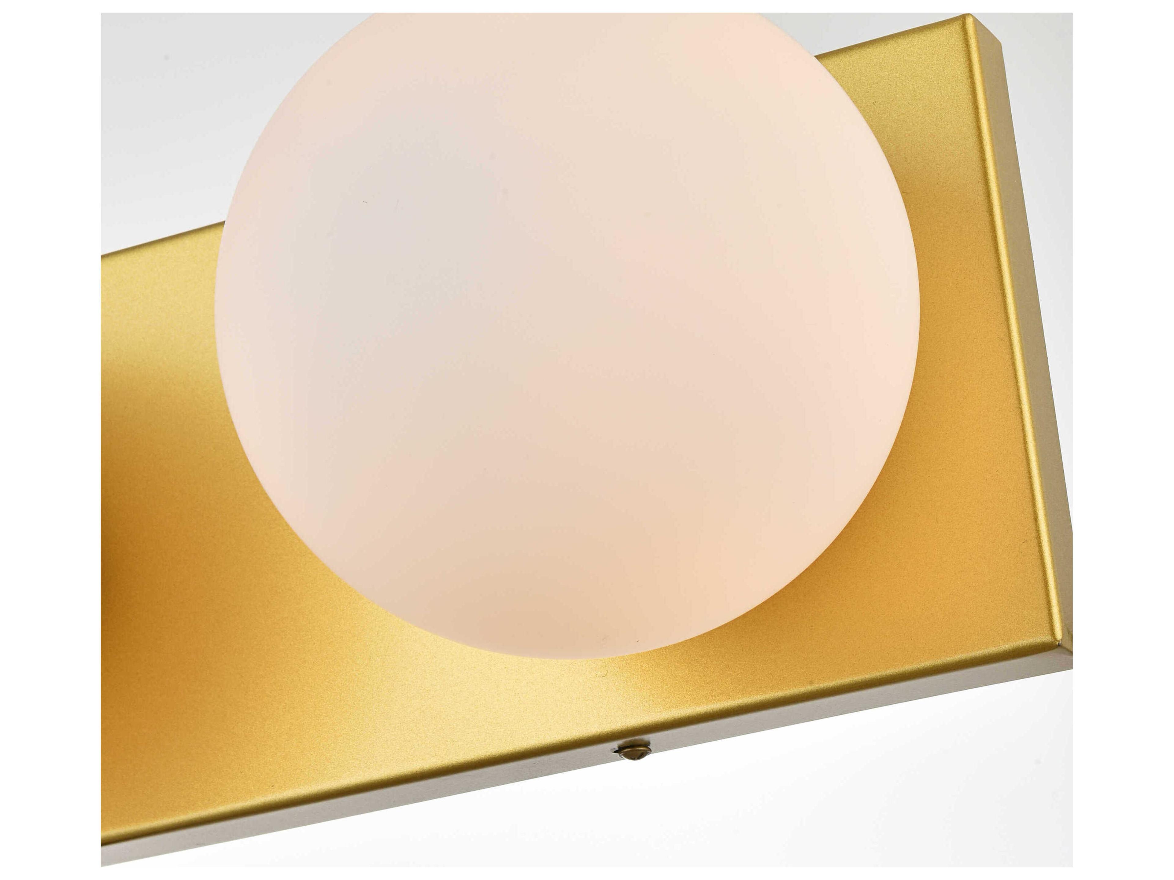 Elegant Lighting Jaylin 3-Light Brass Glass Vanity Light