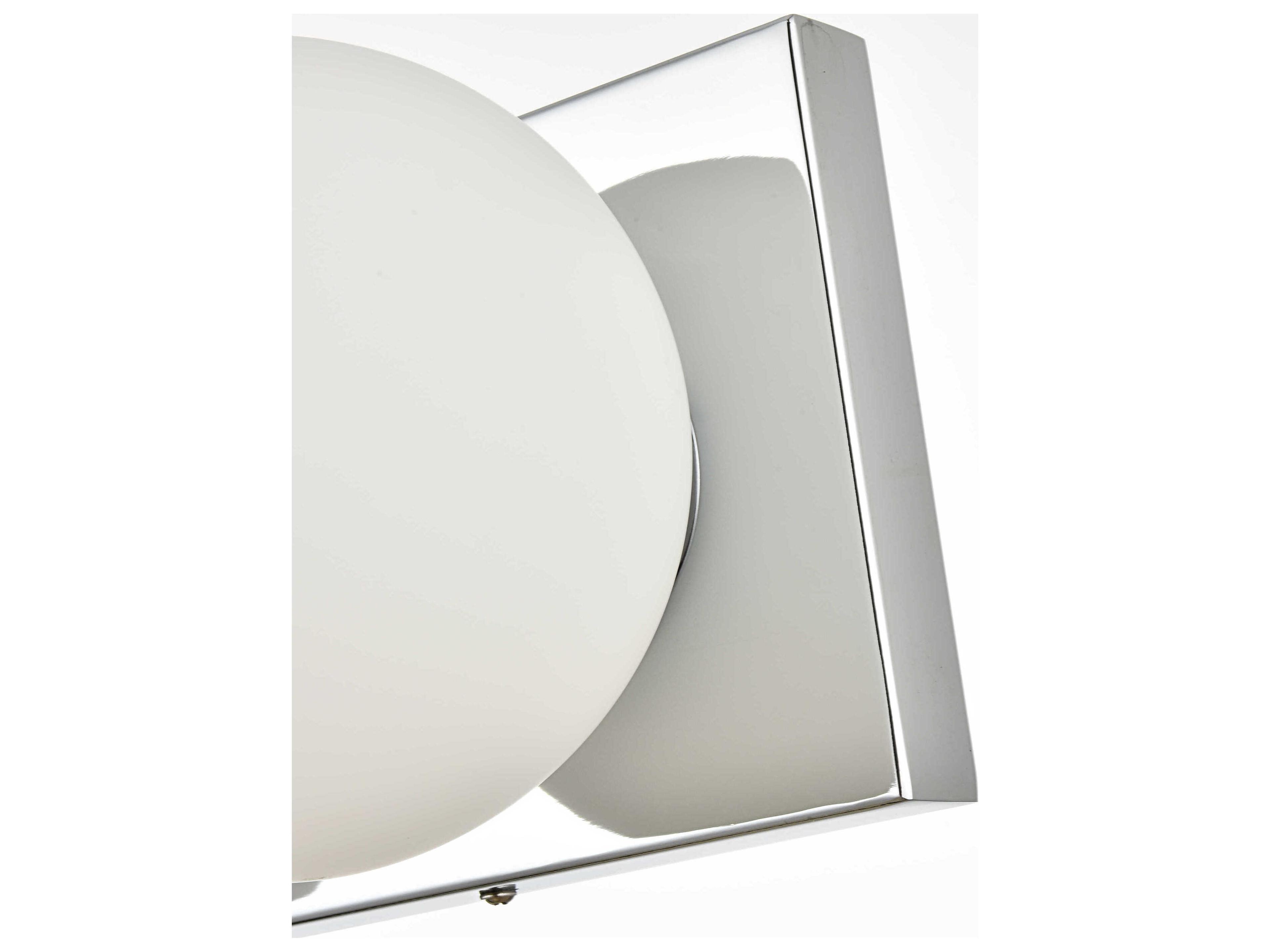 Elegant Lighting Jaylin 3-Light Chrome Glass Vanity Light