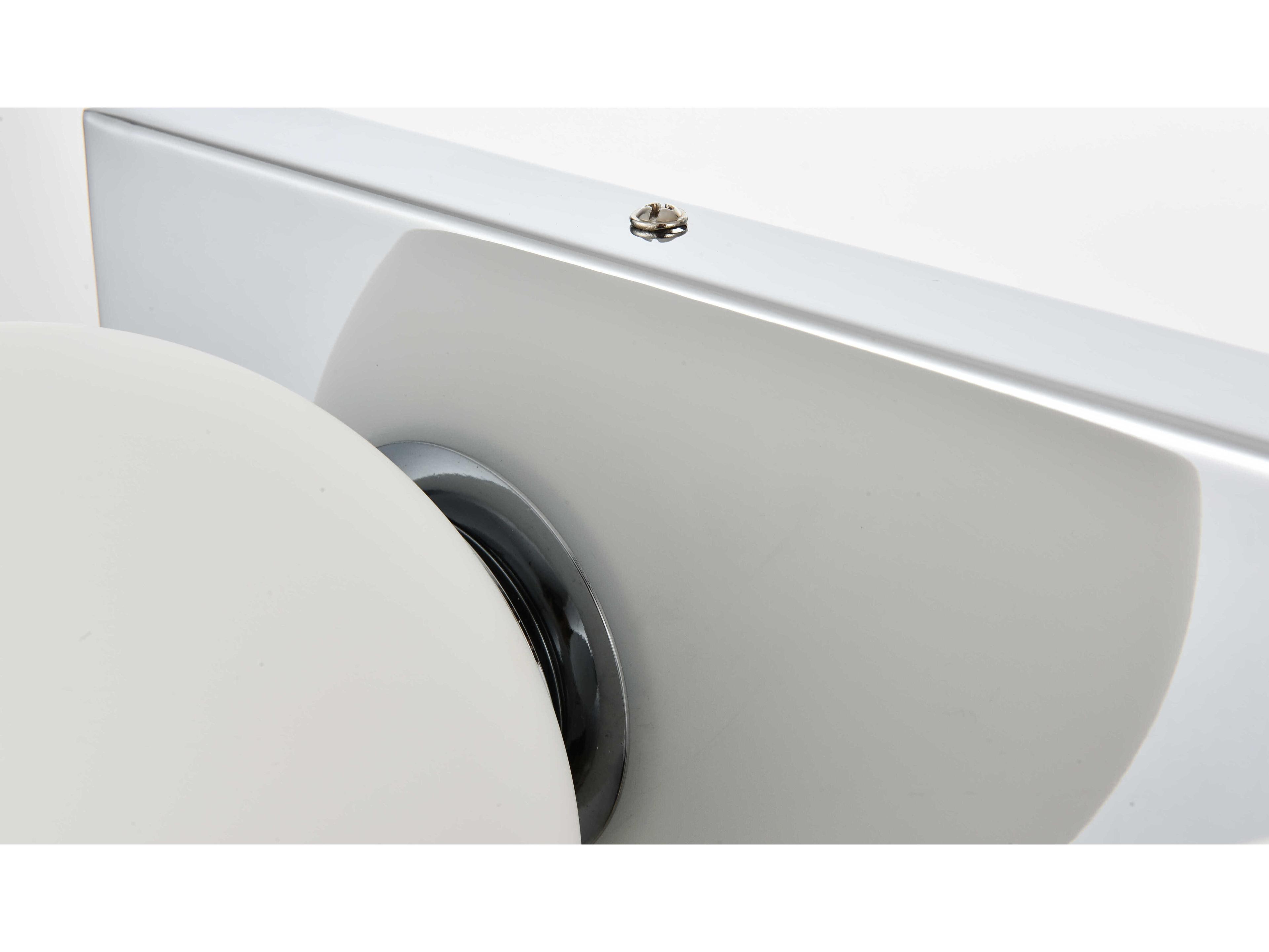 Elegant Lighting Jaylin 3-Light Chrome Glass Vanity Light