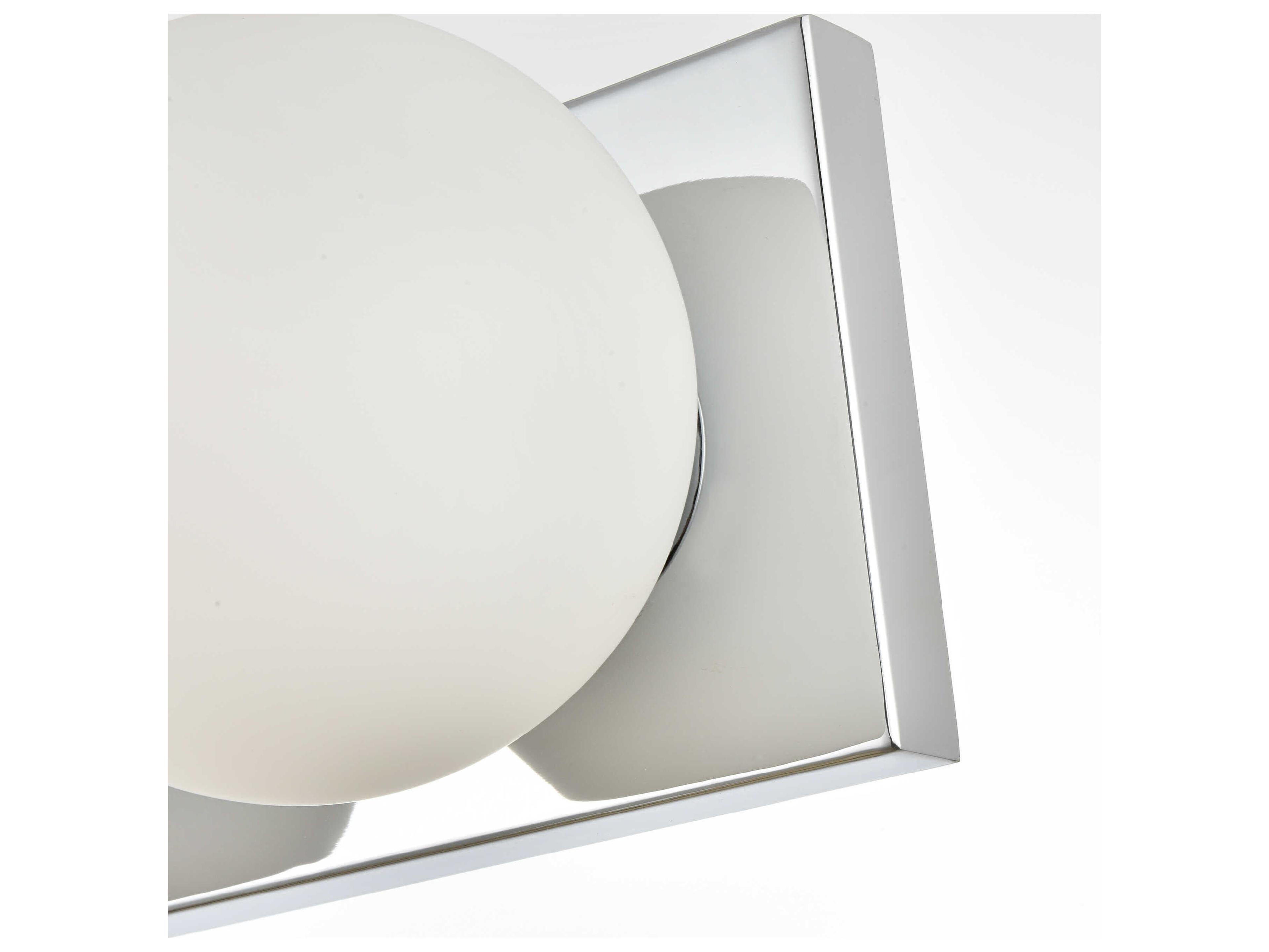 Elegant Lighting Jaylin 4-Light Chrome Glass Vanity Light