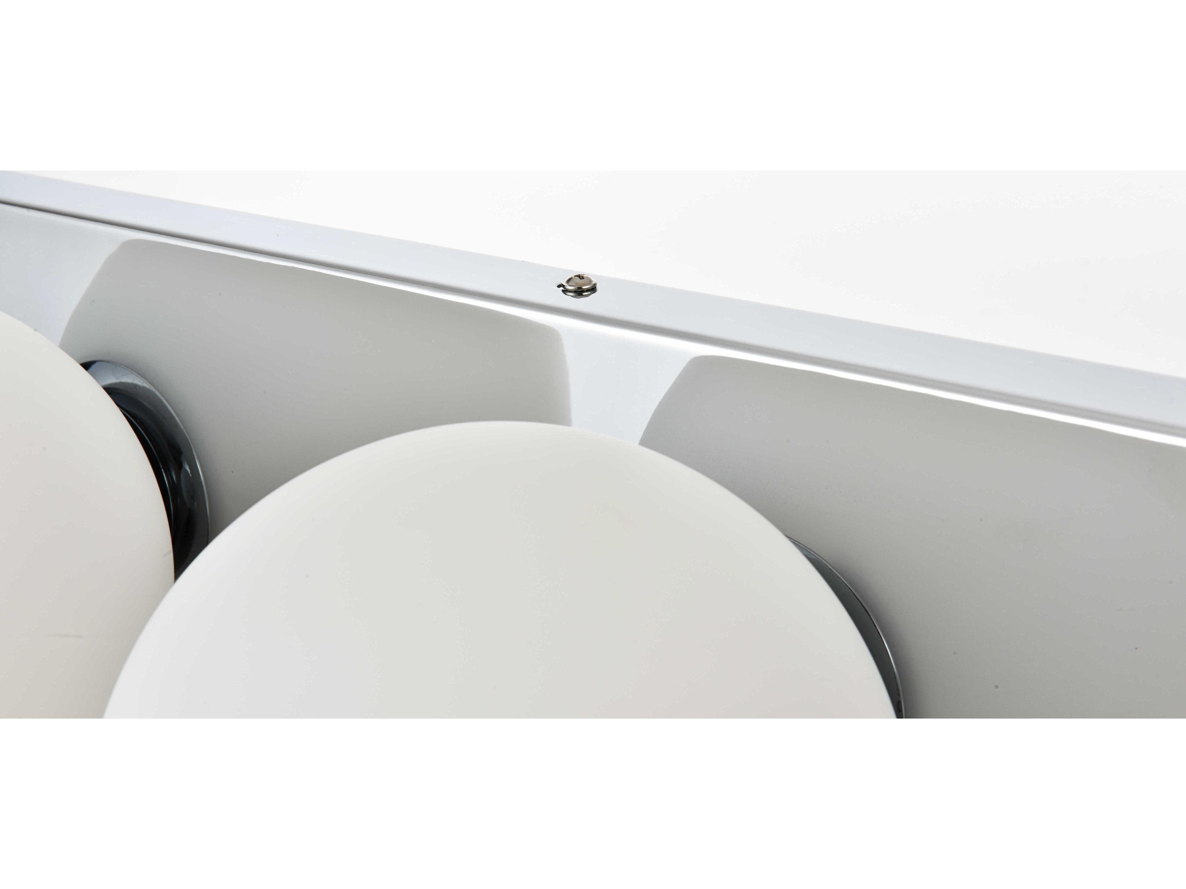 Elegant Lighting Jaylin 4-Light Chrome Glass Vanity Light