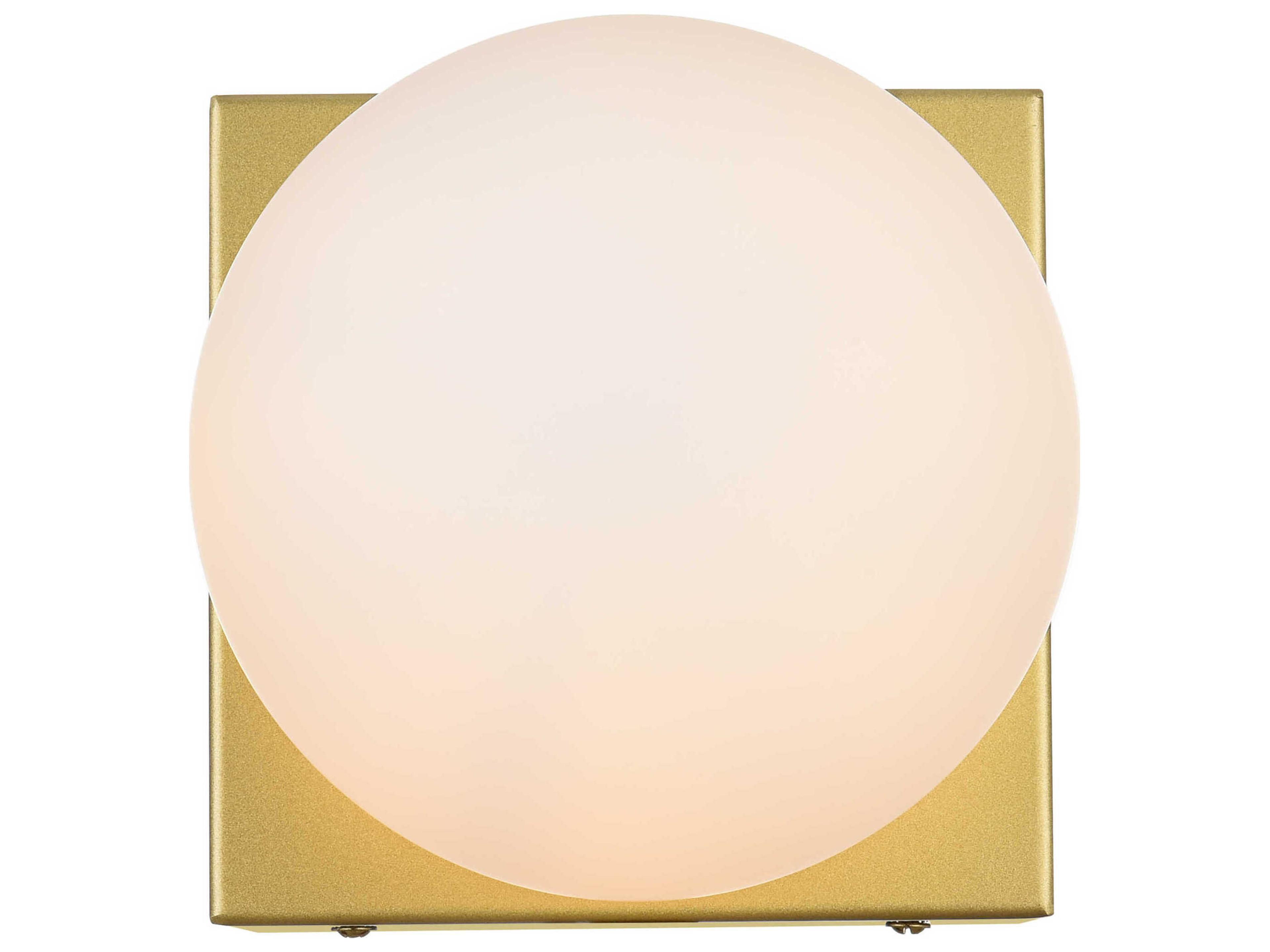 Elegant Lighting Jaylin 1-Light Brass Glass Wall Sconce