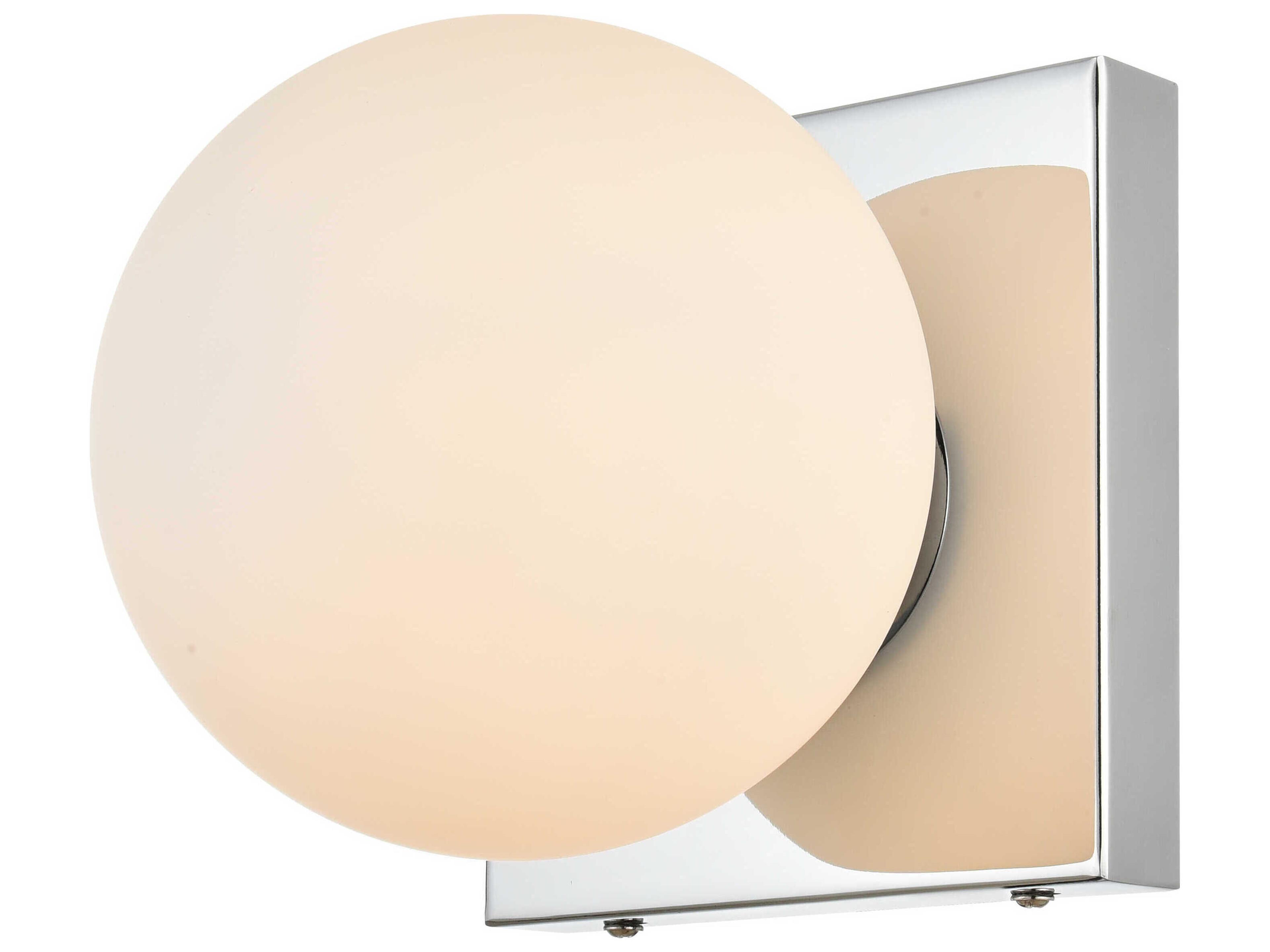 Jaylin 1-Light Chrome Glass Wall Sconce