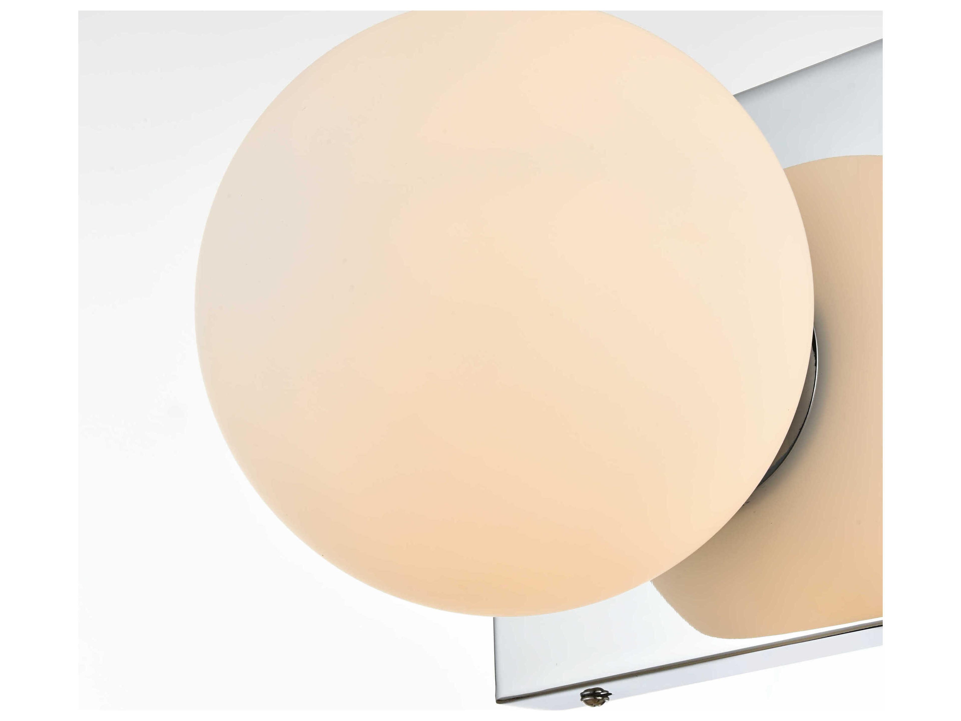 Elegant Lighting Jaylin 1-Light Chrome Glass Wall Sconce