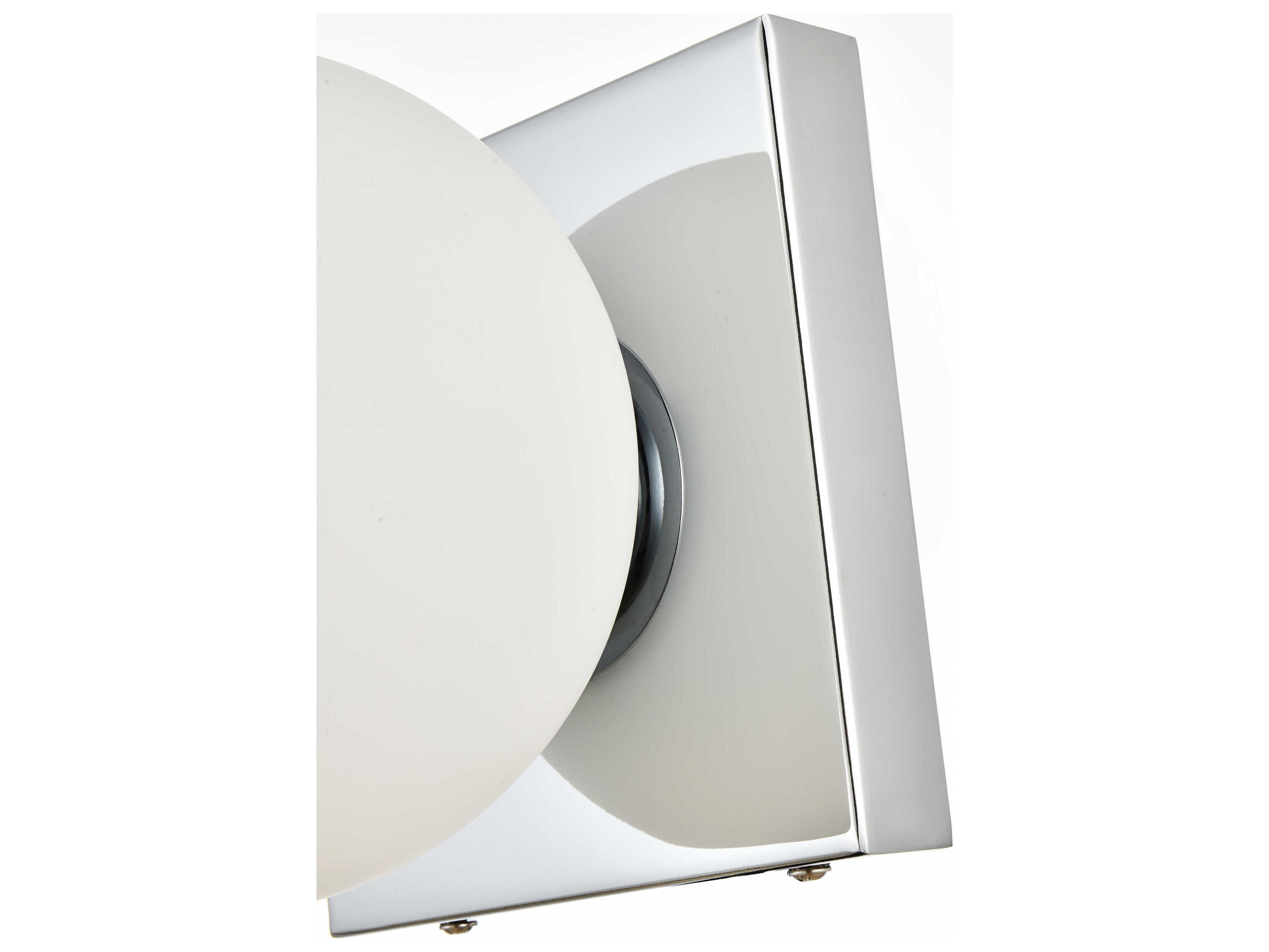 Elegant Lighting Jaylin 1-Light Chrome Glass Wall Sconce