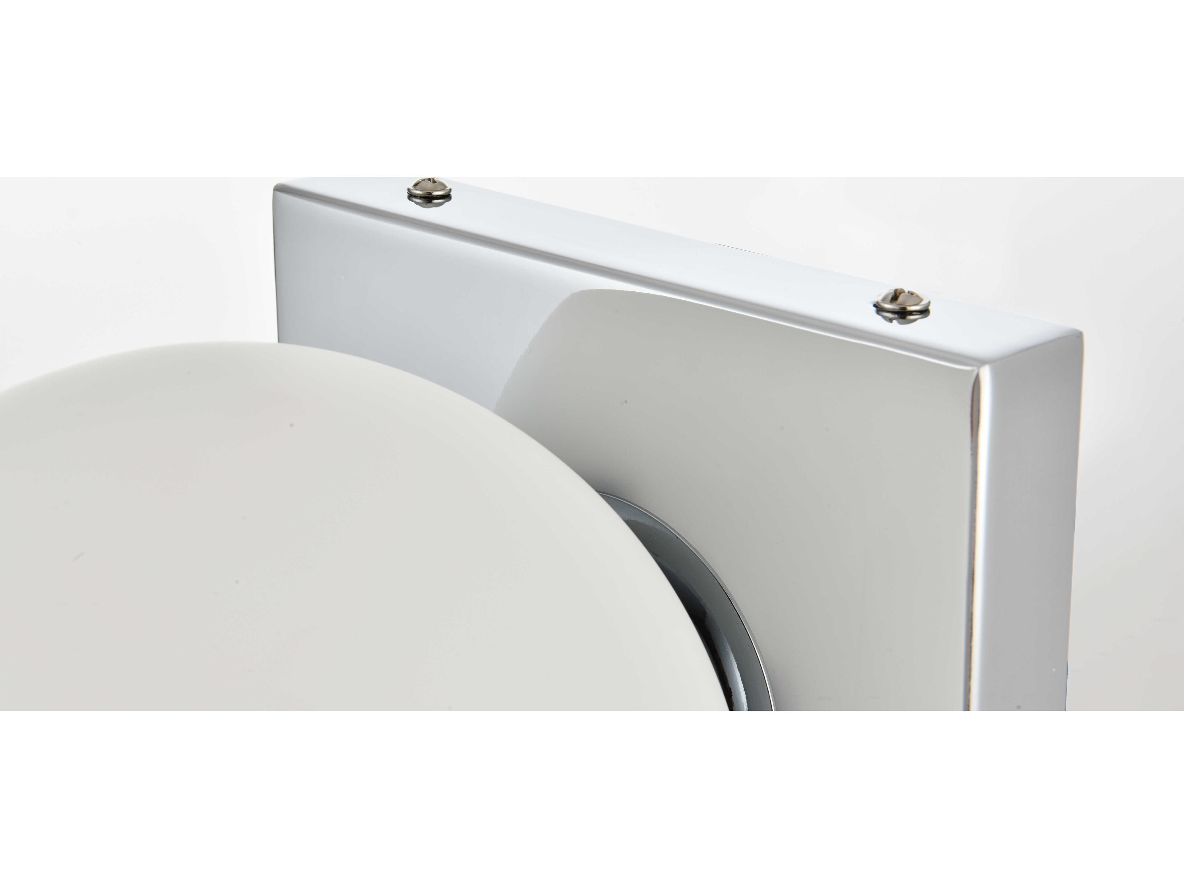 Elegant Lighting Jaylin 1-Light Chrome Glass Wall Sconce