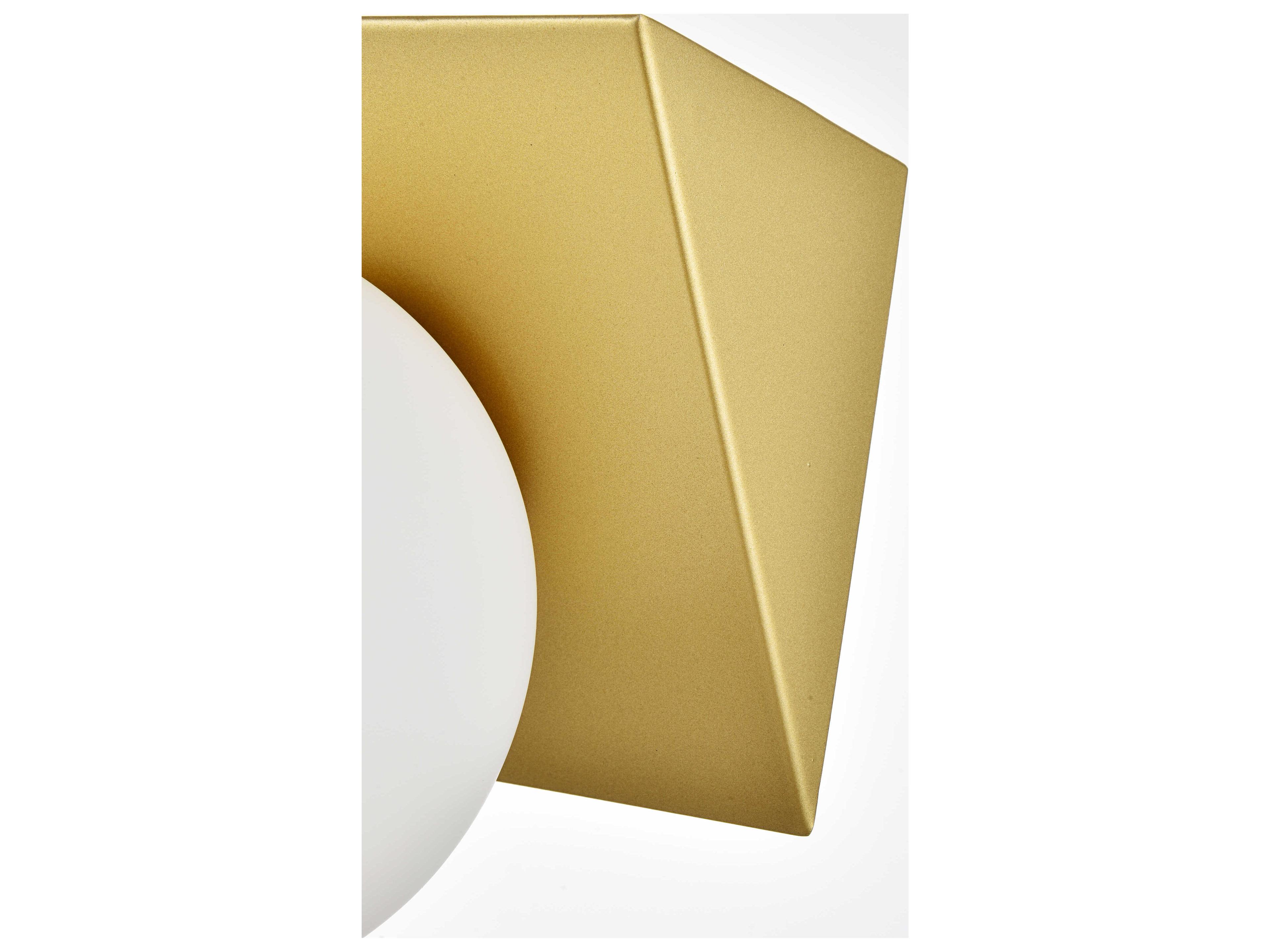 Elegant Lighting Jillian 2-Light Brass Glass Vanity Light