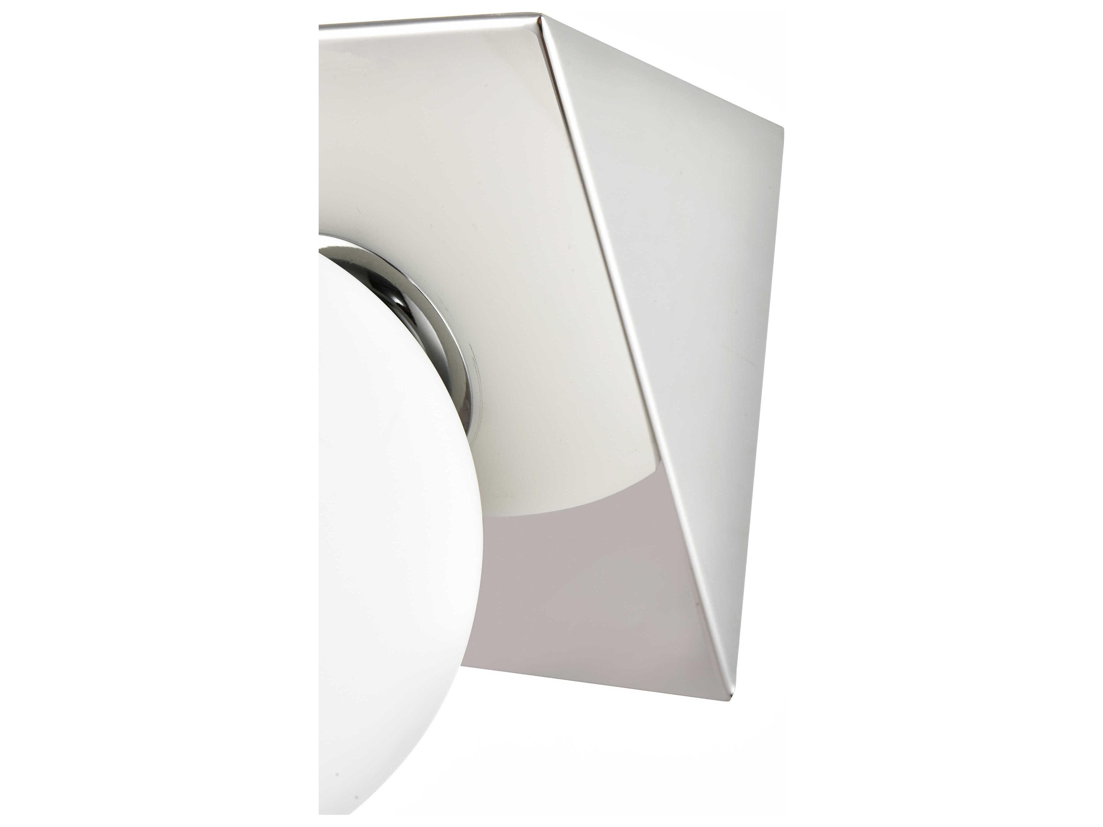 Elegant Lighting Jillian 2-Light Chrome Glass Vanity Light