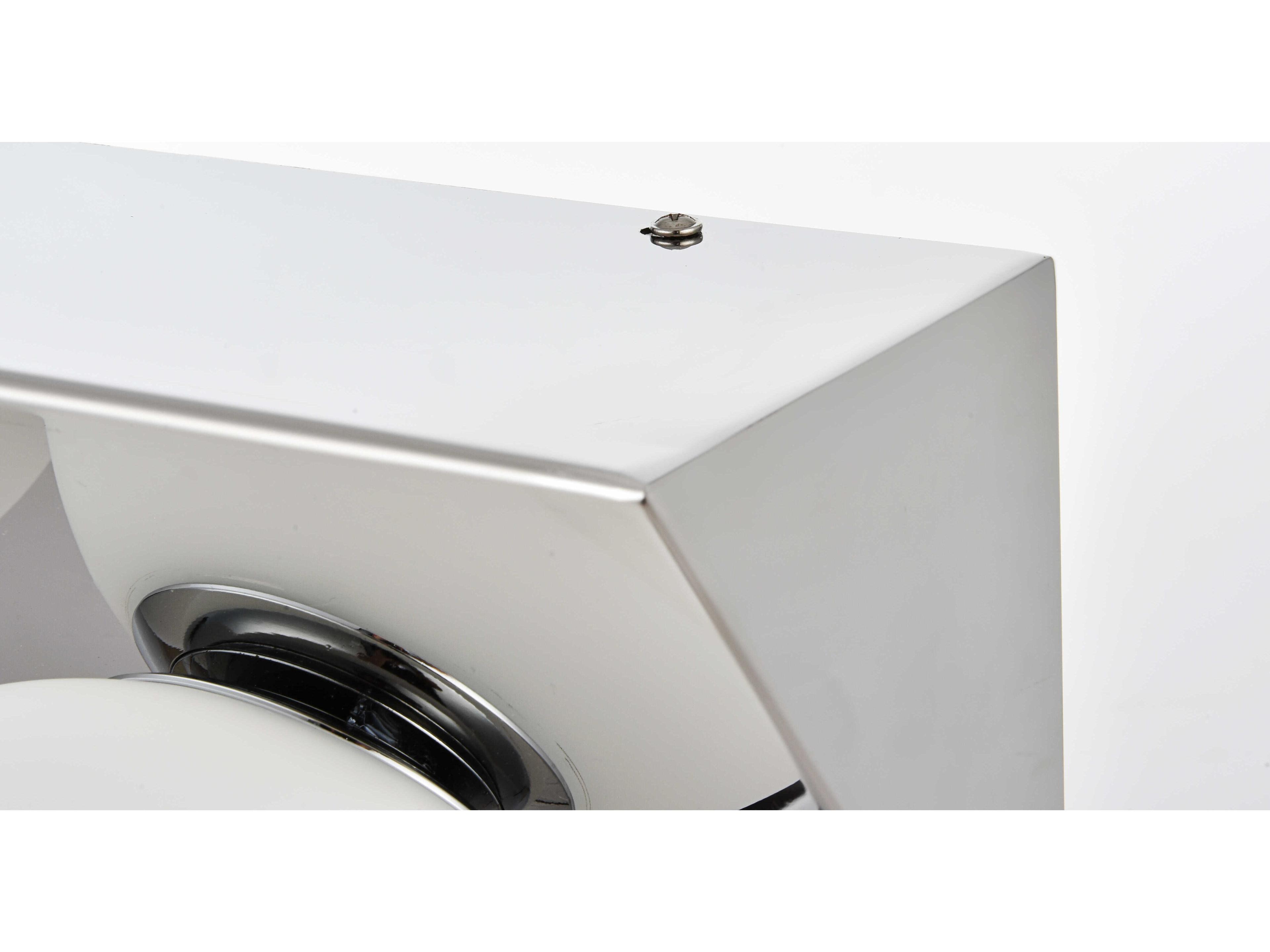 Elegant Lighting Jillian 2-Light Chrome Glass Vanity Light