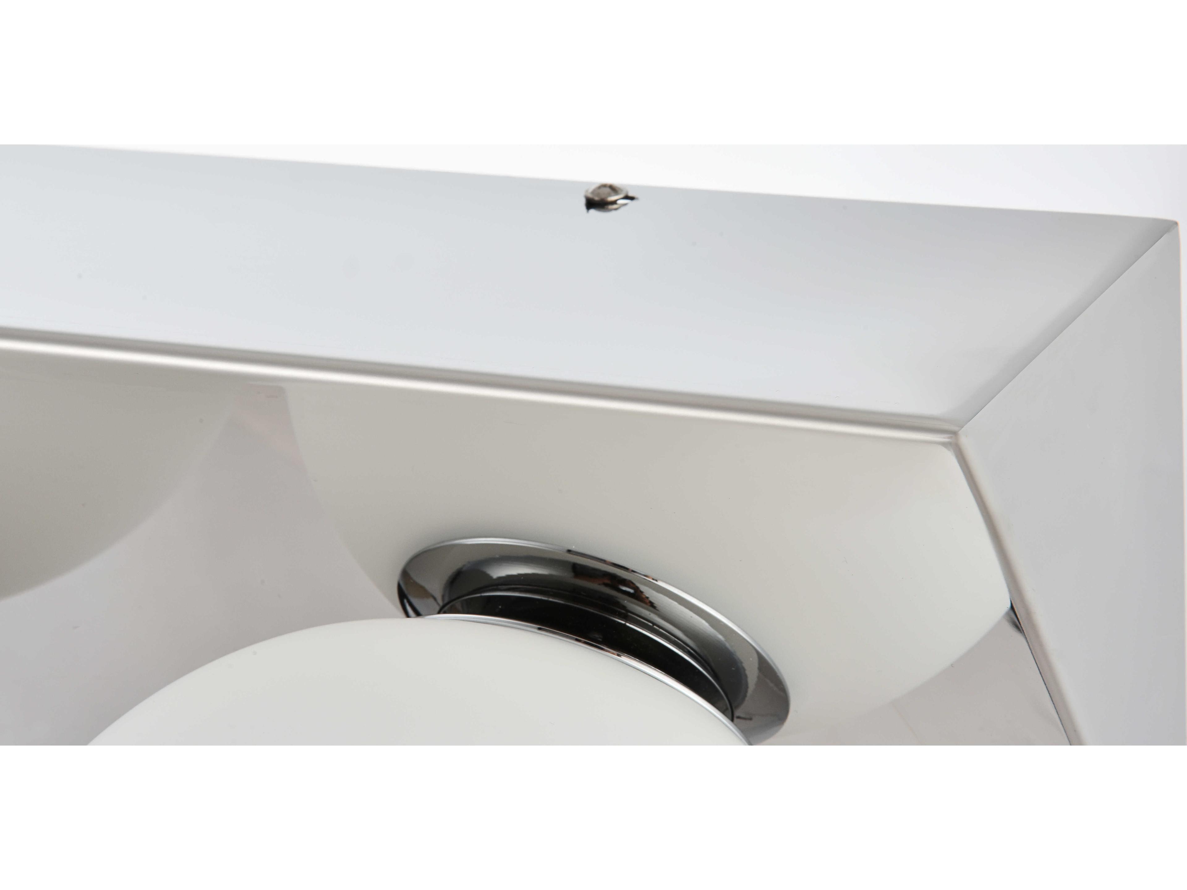 Elegant Lighting Jillian 3-Light Chrome Glass Vanity Light