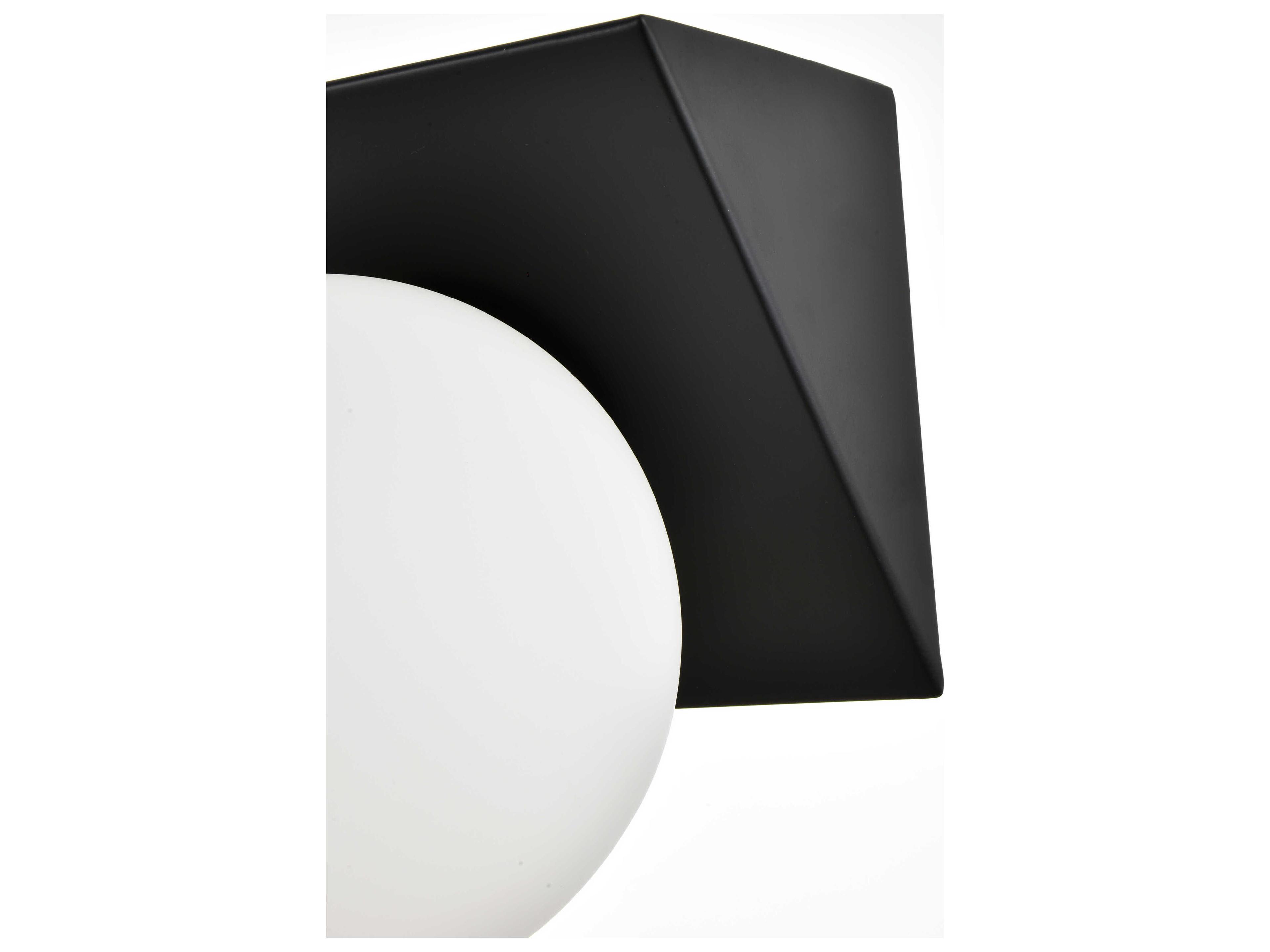 Elegant Lighting Jillian 4-Light Black Glass Vanity Light