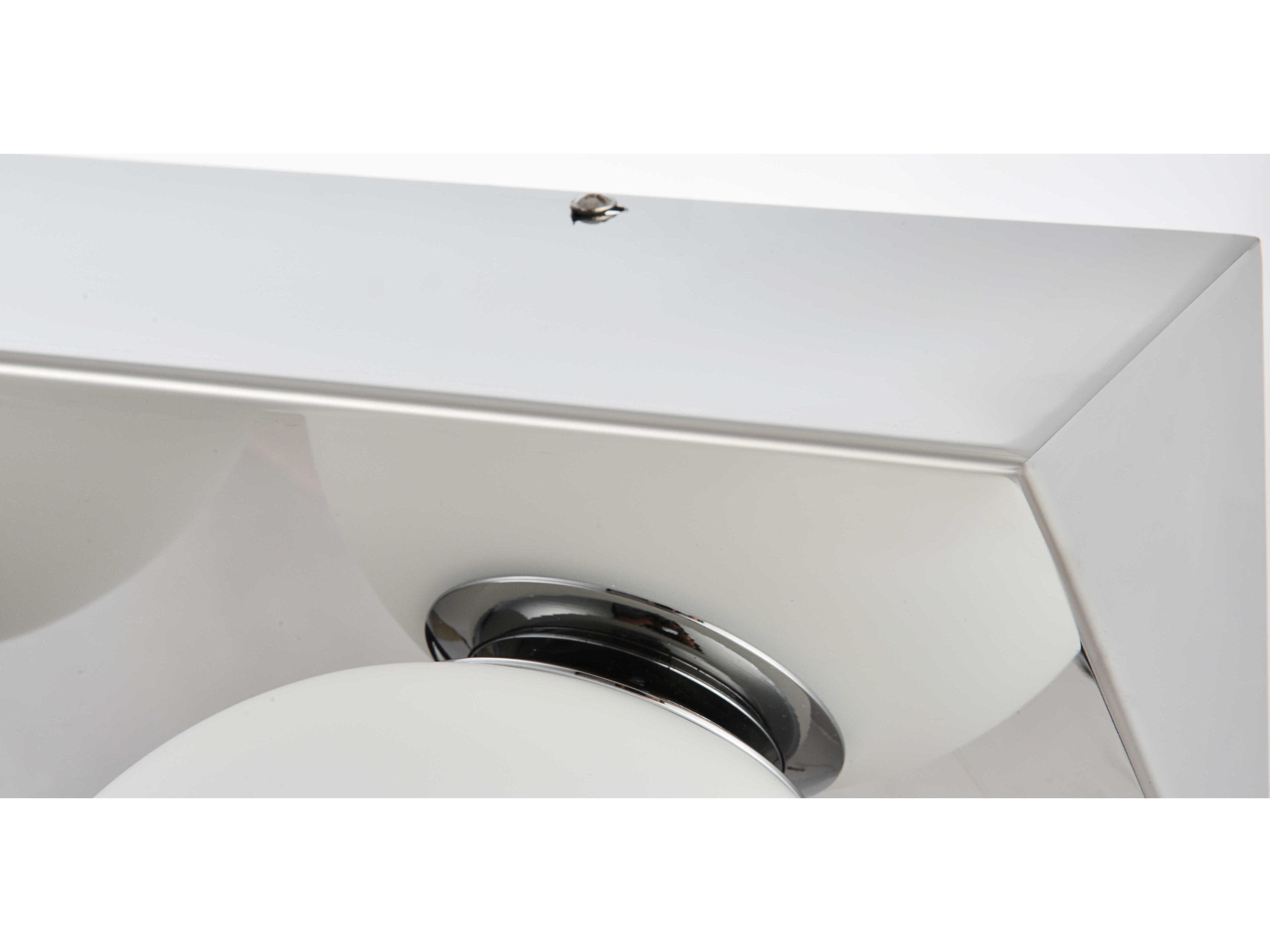 Elegant Lighting Jillian 4-Light Chrome Glass Vanity Light