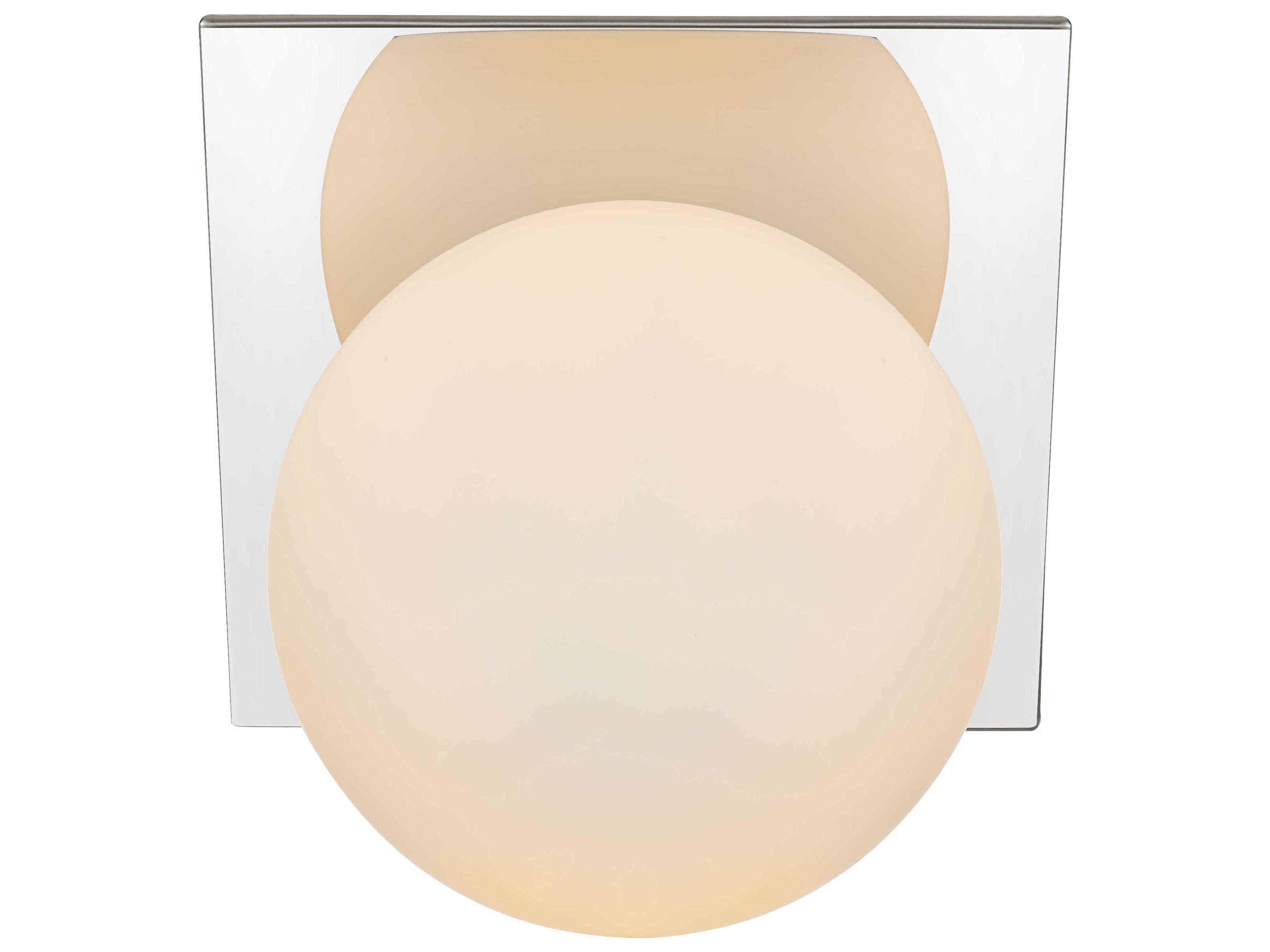 Elegant Lighting Jillian 1-Light Chrome Glass Wall Sconce