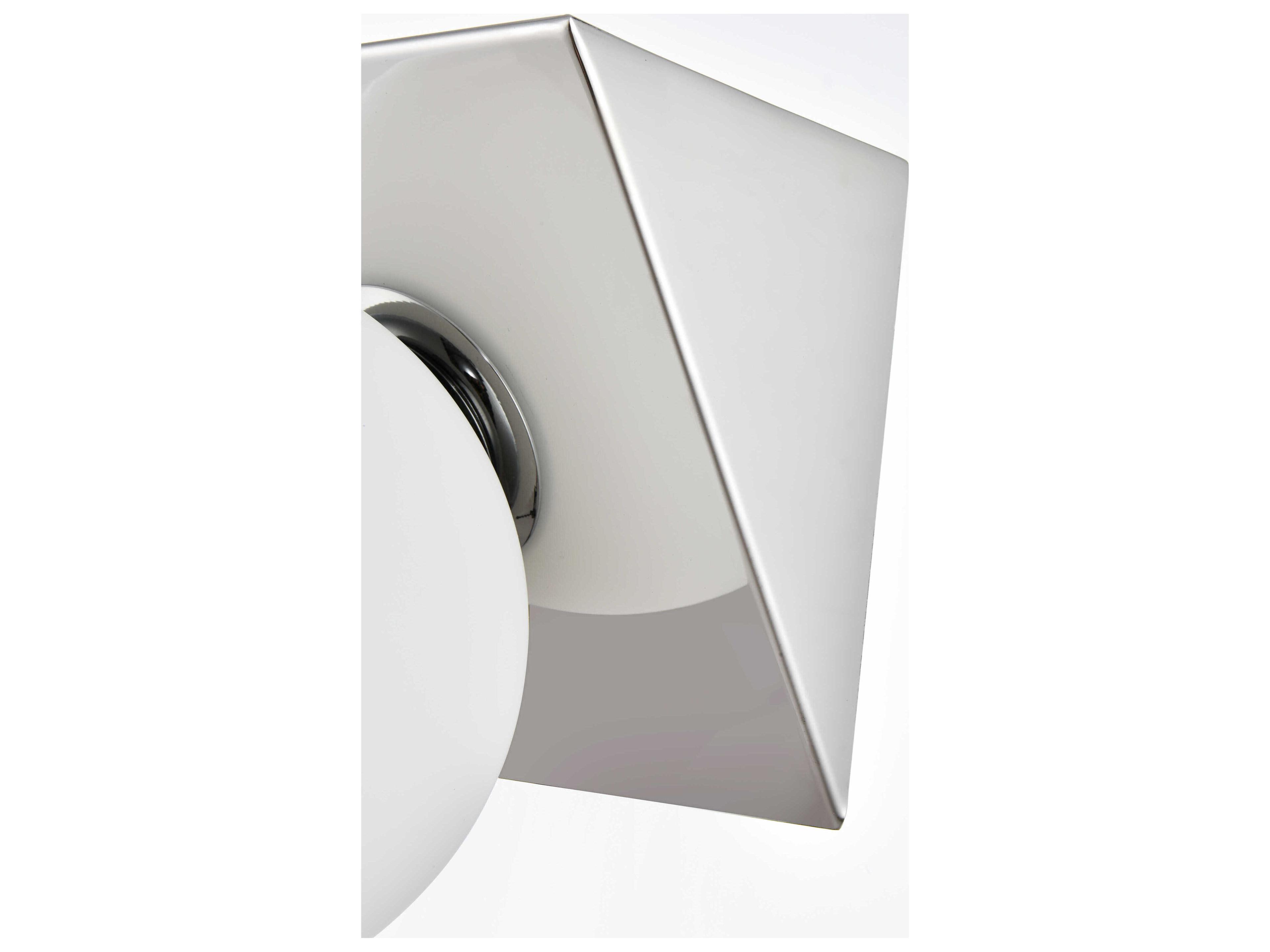 Elegant Lighting Jillian 1-Light Chrome Glass Wall Sconce