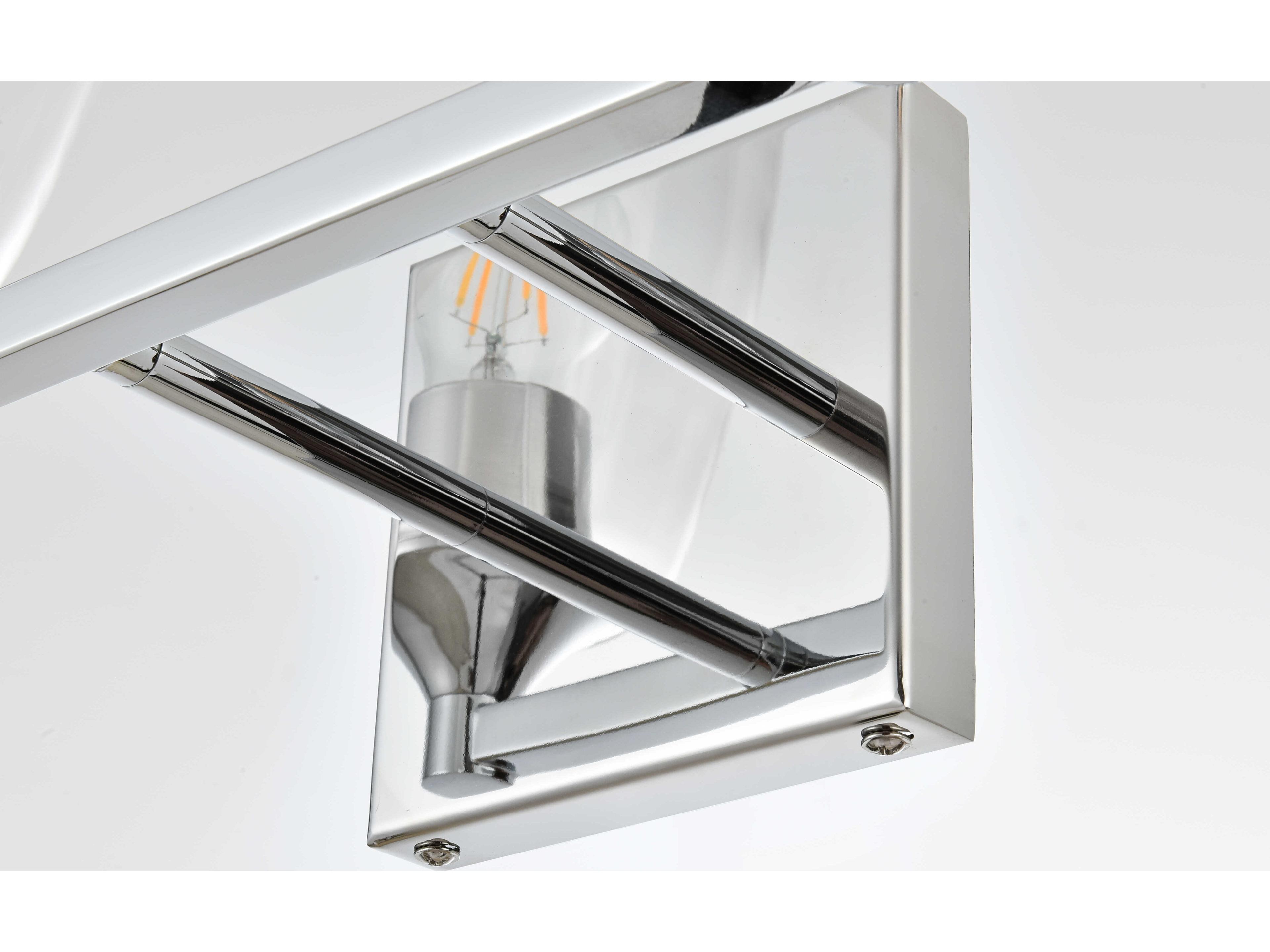 Elegant Lighting Gianni 4-Light Chrome Glass Vanity Light