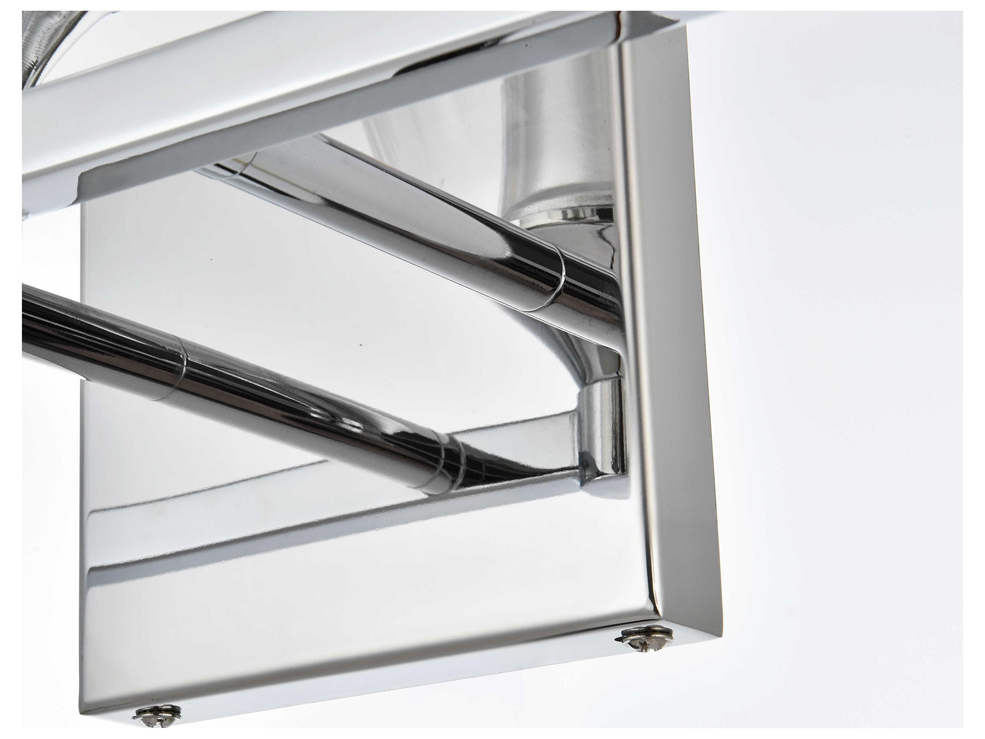 Elegant Lighting Foster 4-Light Chrome Glass Vanity Light