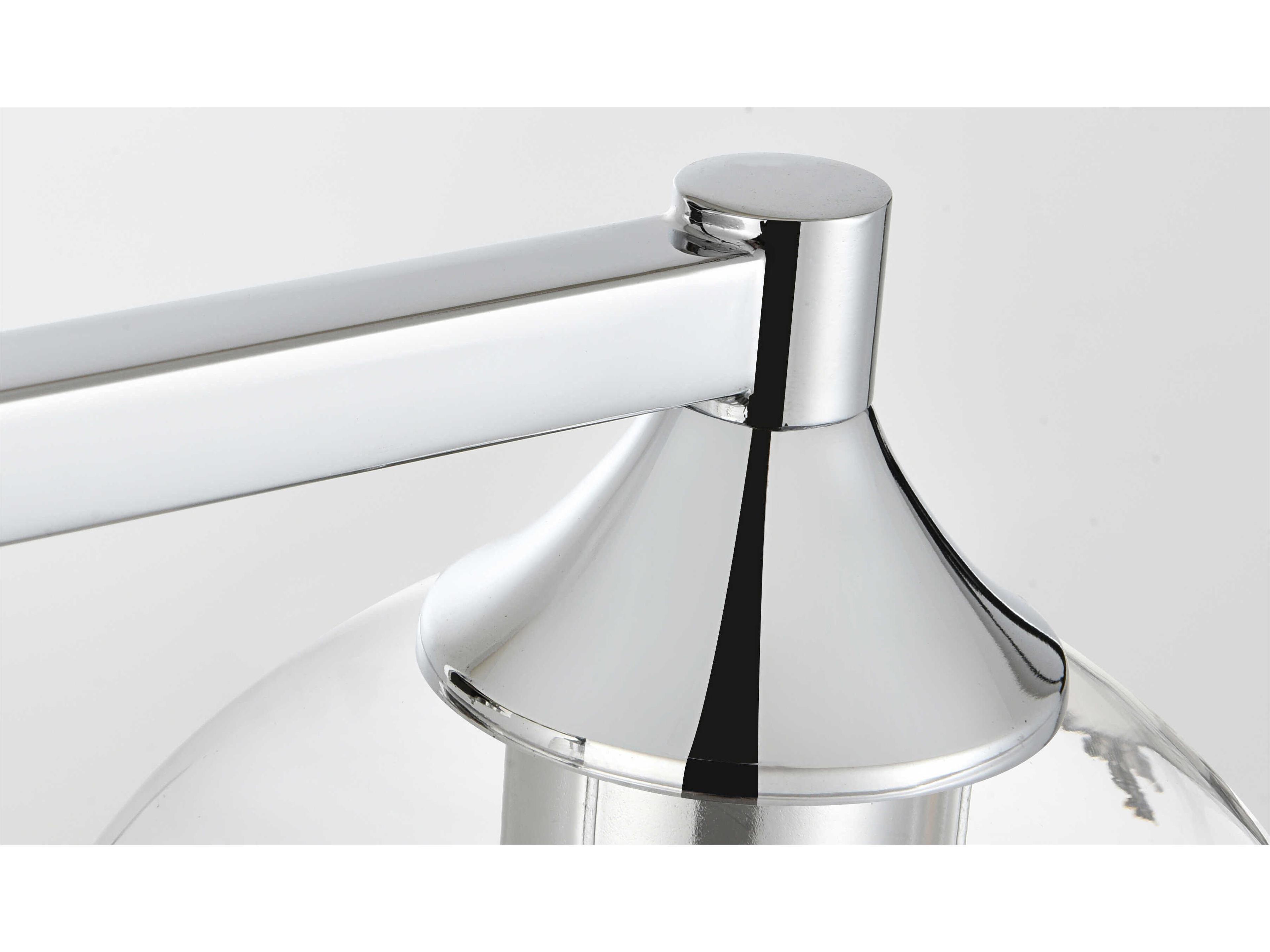 Elegant Lighting Foster 4-Light Chrome Glass Vanity Light