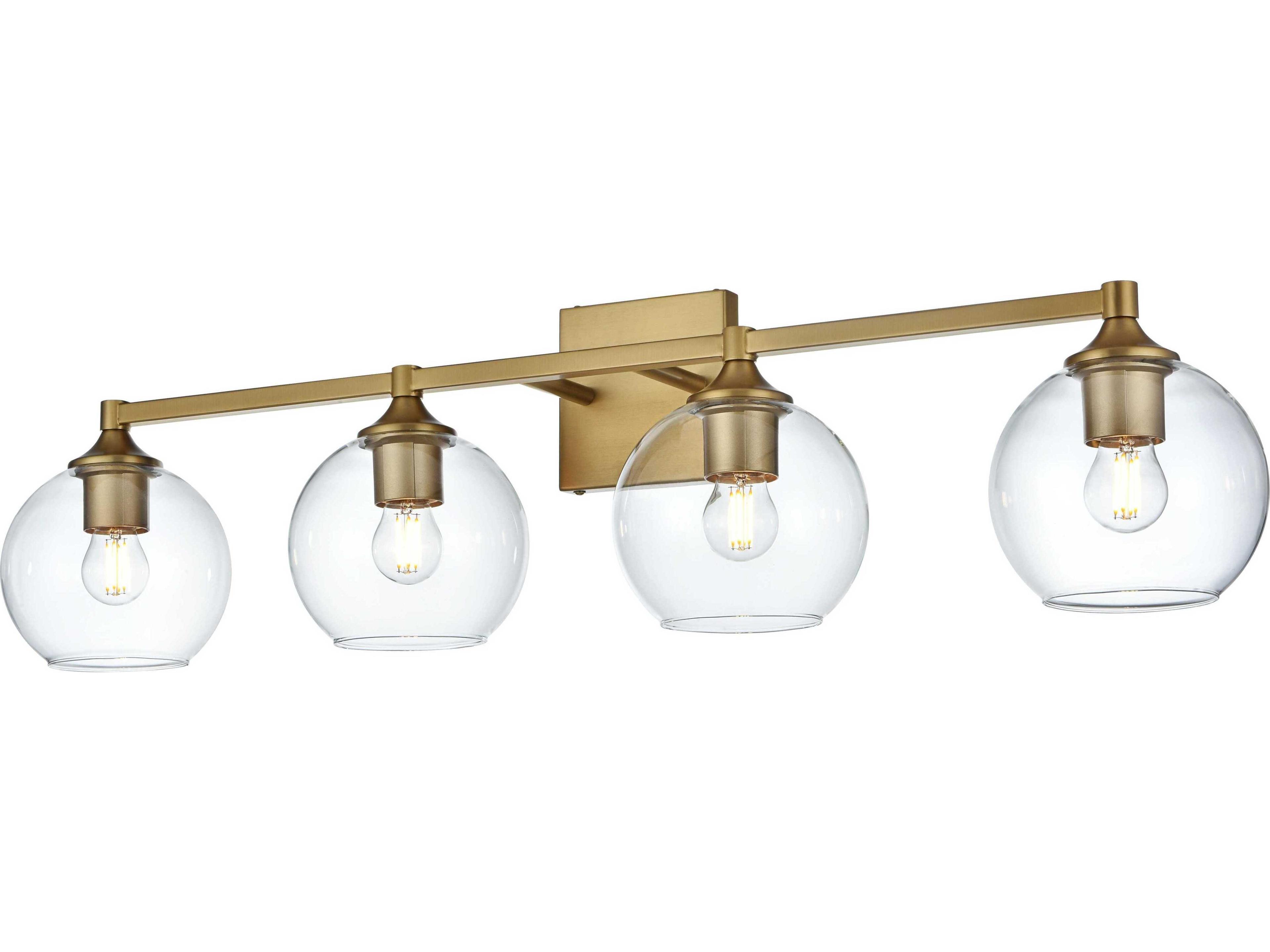 Eero 4-Light Satin Gold Vanity Light