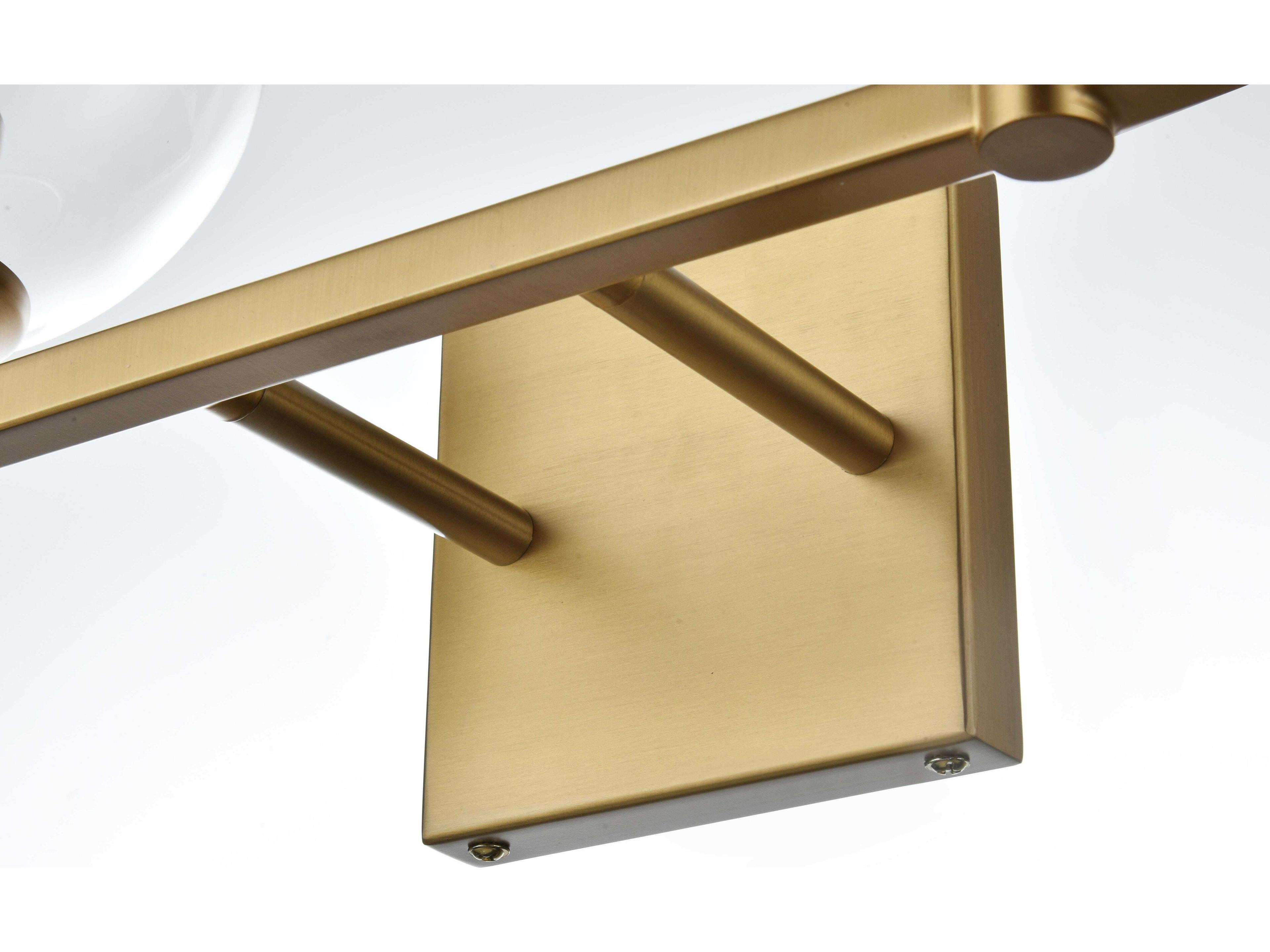 Elegant Lighting Eero 4-Light Satin Gold Vanity Light