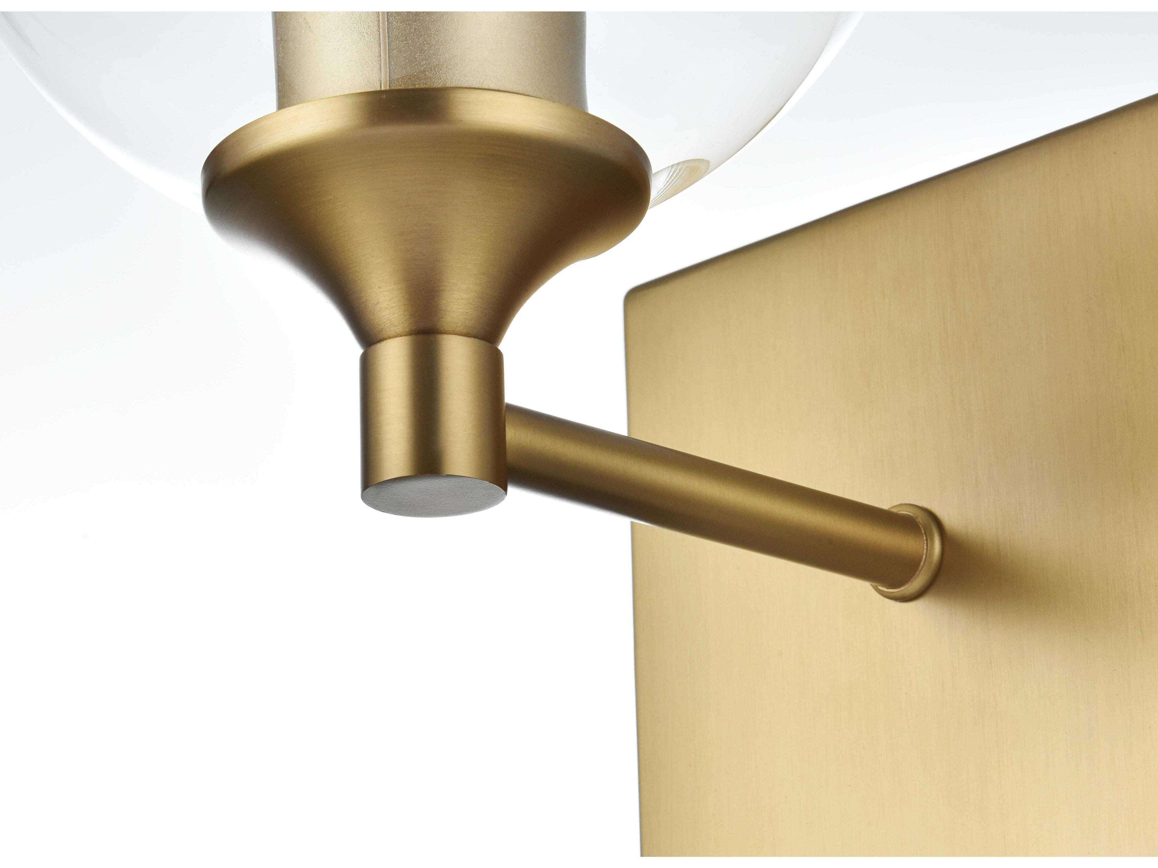 Elegant Lighting Eero 1-Light Satin Gold Wall Sconce