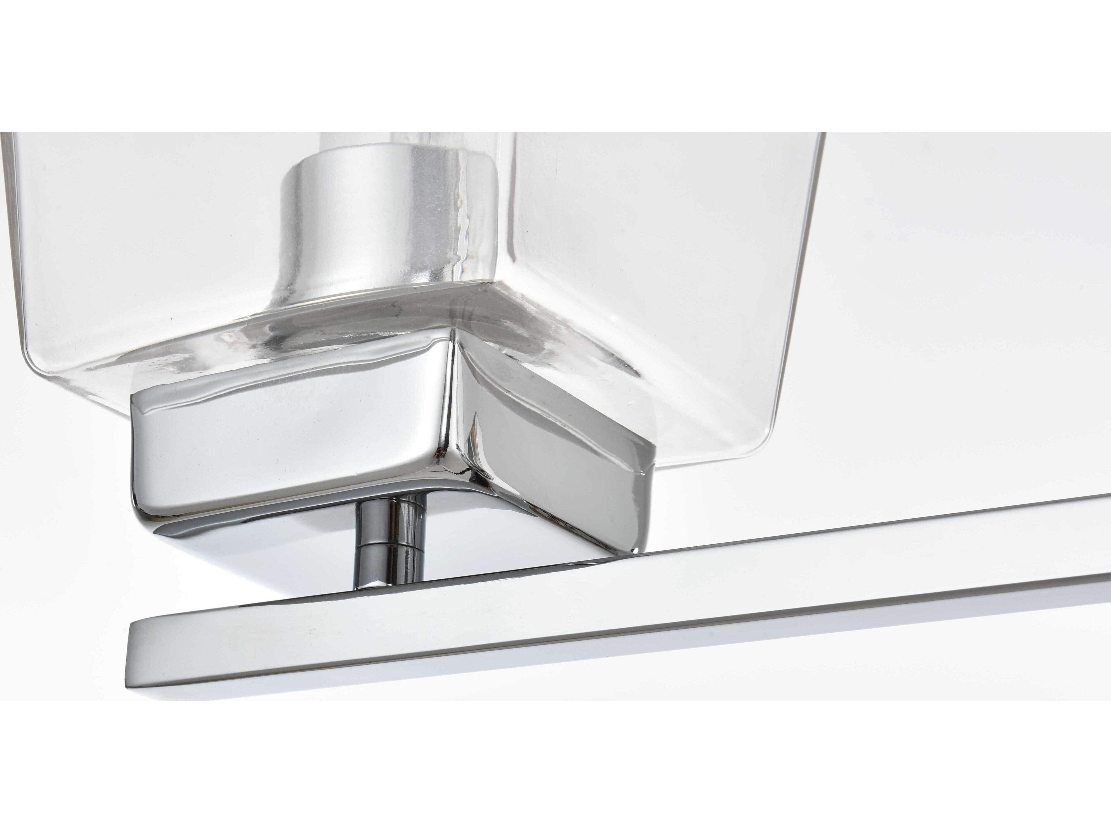 Elegant Lighting Merrick 3-Light Chrome Glass Vanity Light