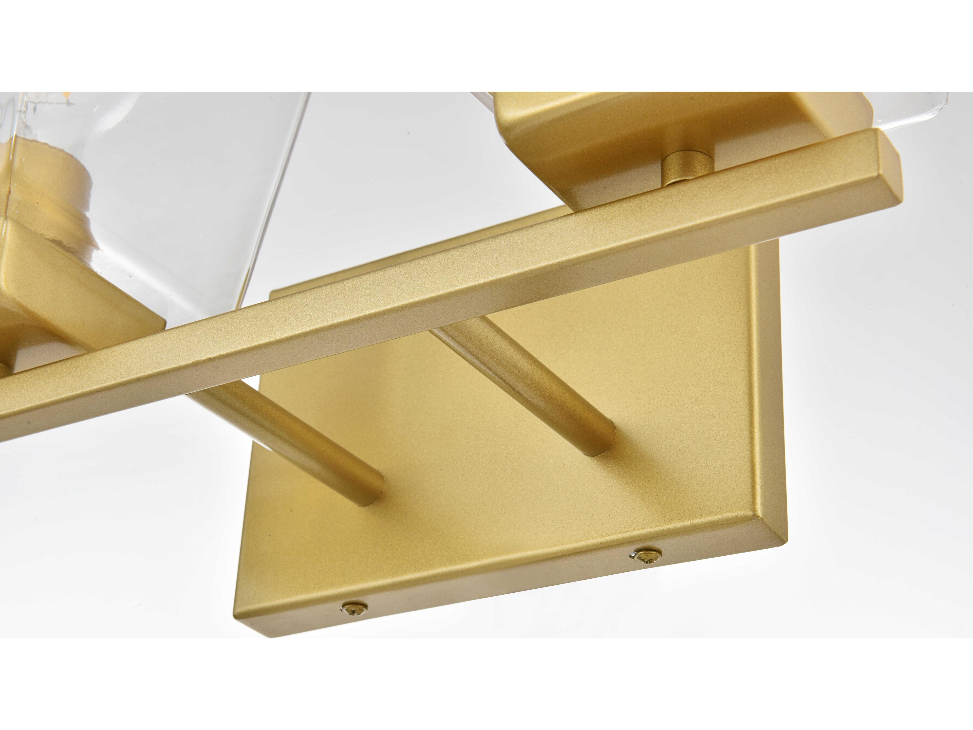 Elegant Lighting Merrick 4-Light Brass Glass Vanity Light