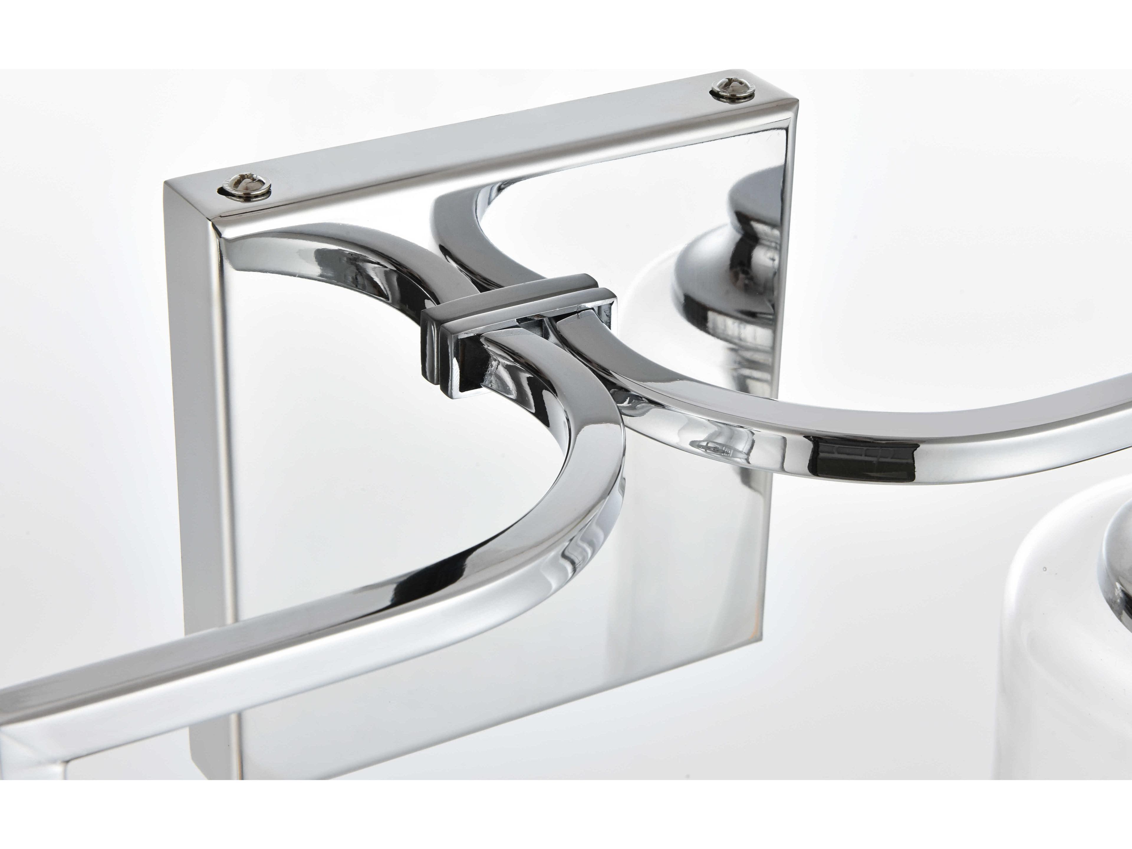 Elegant Lighting Ronnie 4-Light Chrome Glass Vanity Light