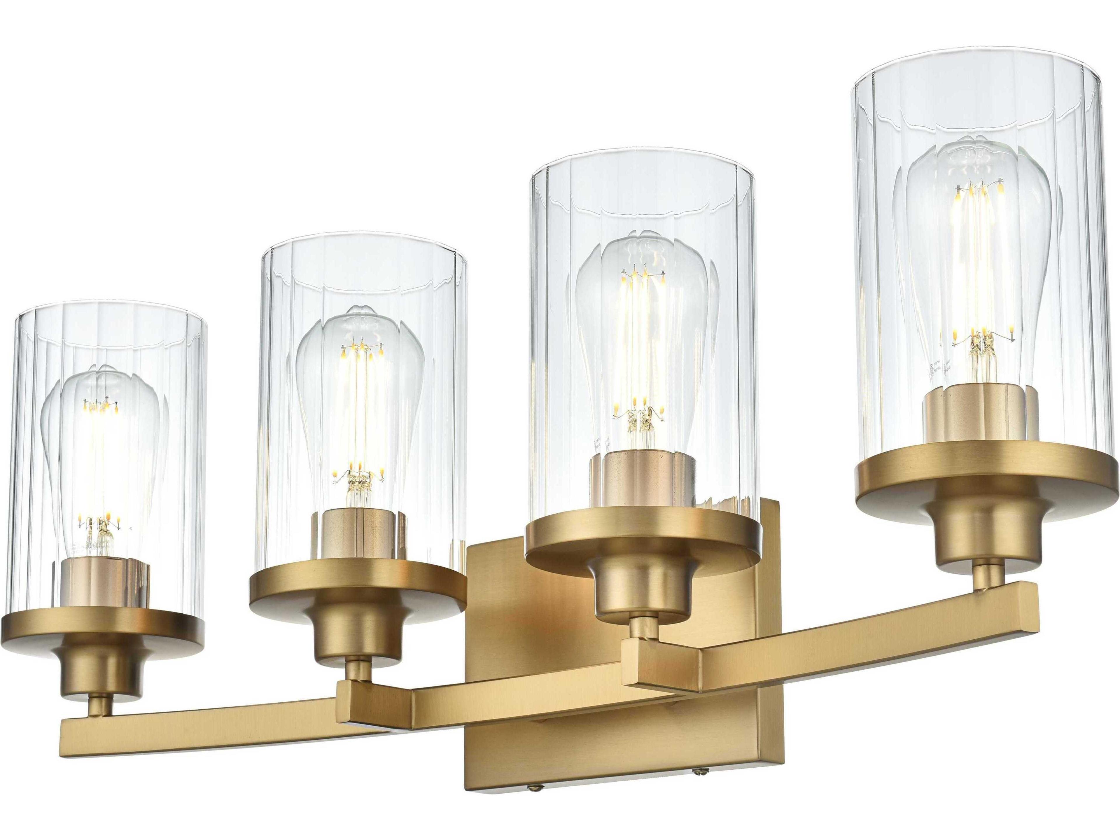 Thane 4-Light Satin Gold Vanity Light