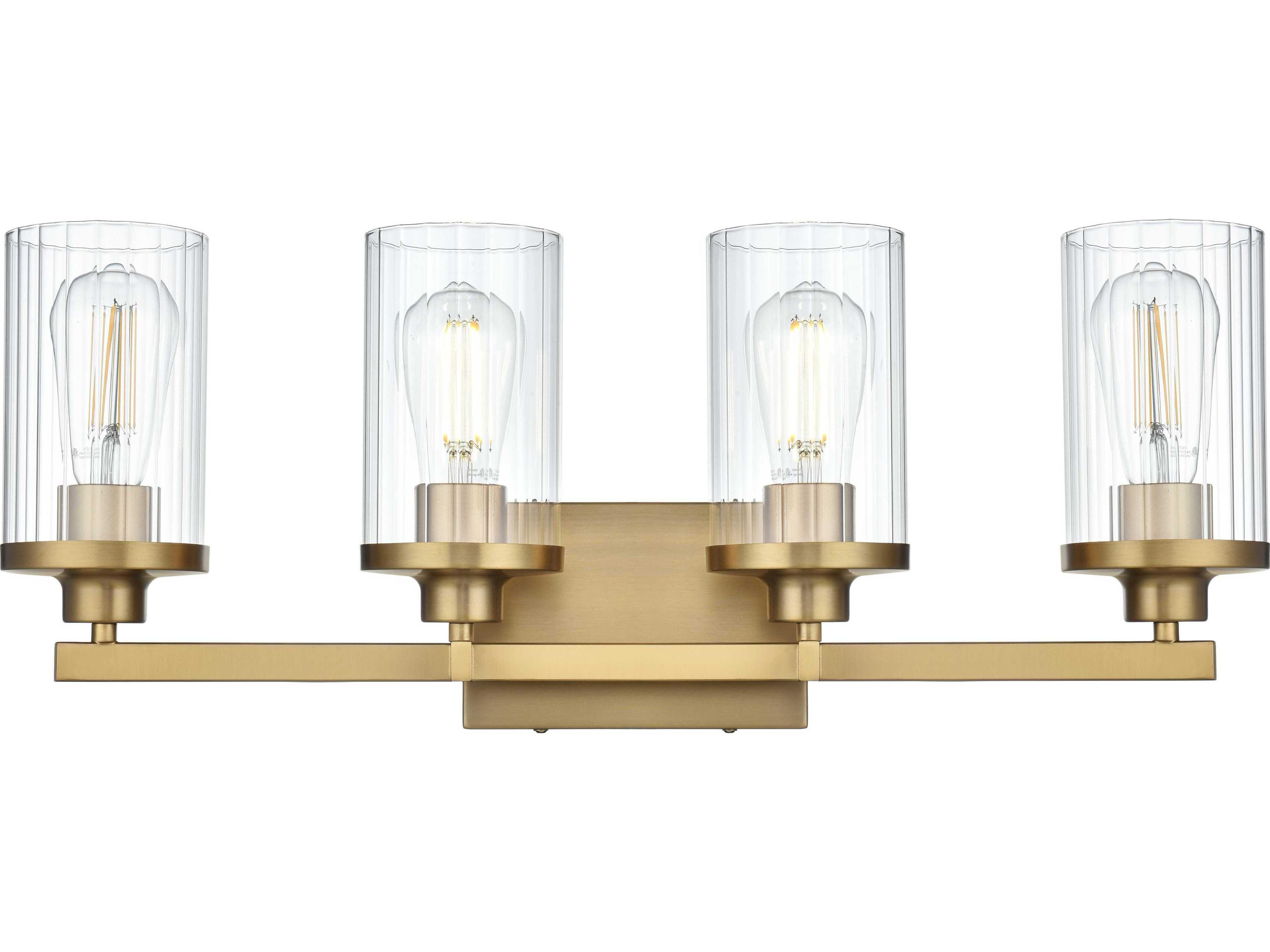 Elegant Lighting Thane 4-Light Satin Gold Vanity Light