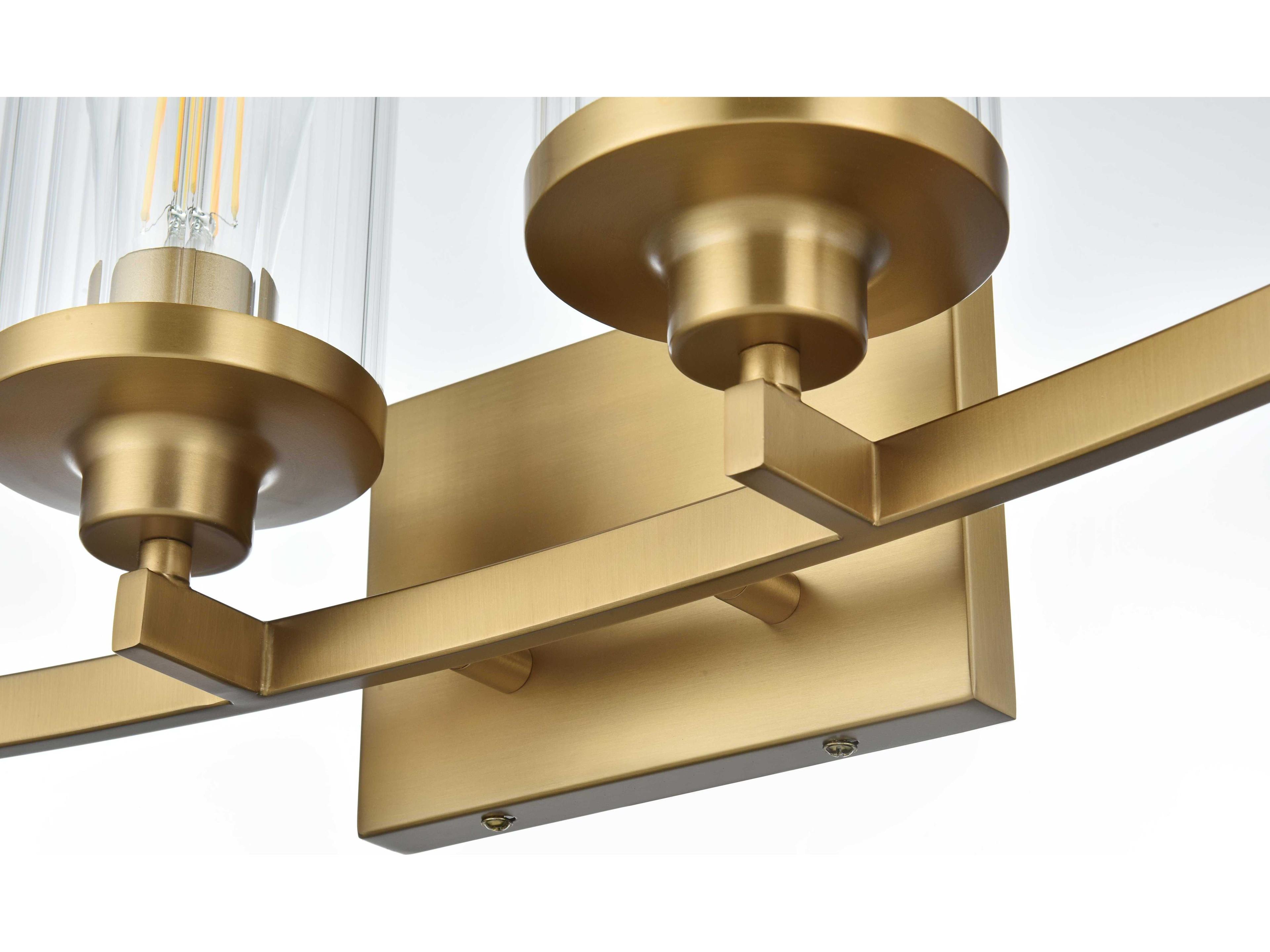 Elegant Lighting Thane 4-Light Satin Gold Vanity Light