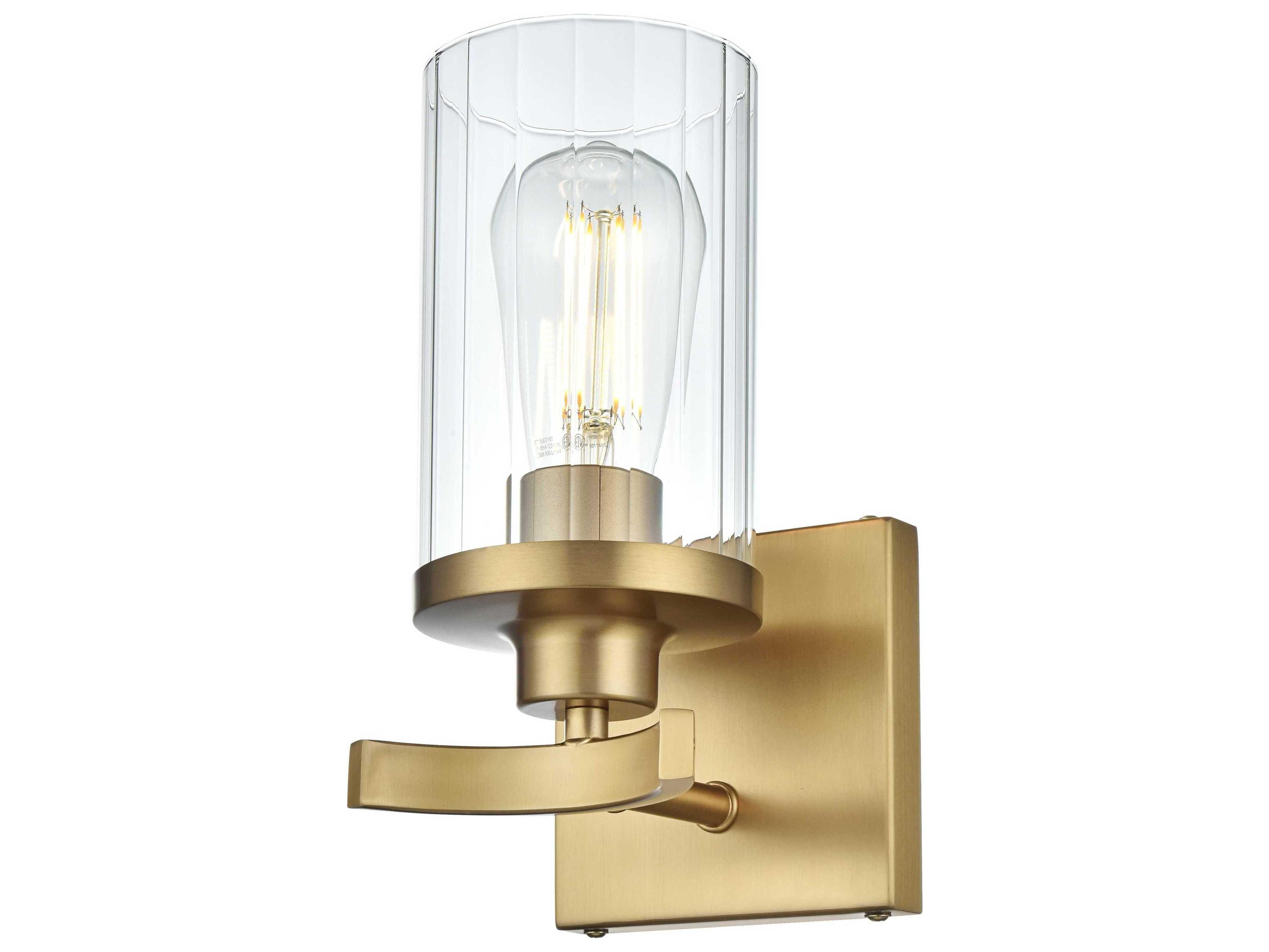 Elegant Lighting Thane 1-Light Satin Gold Wall Sconce