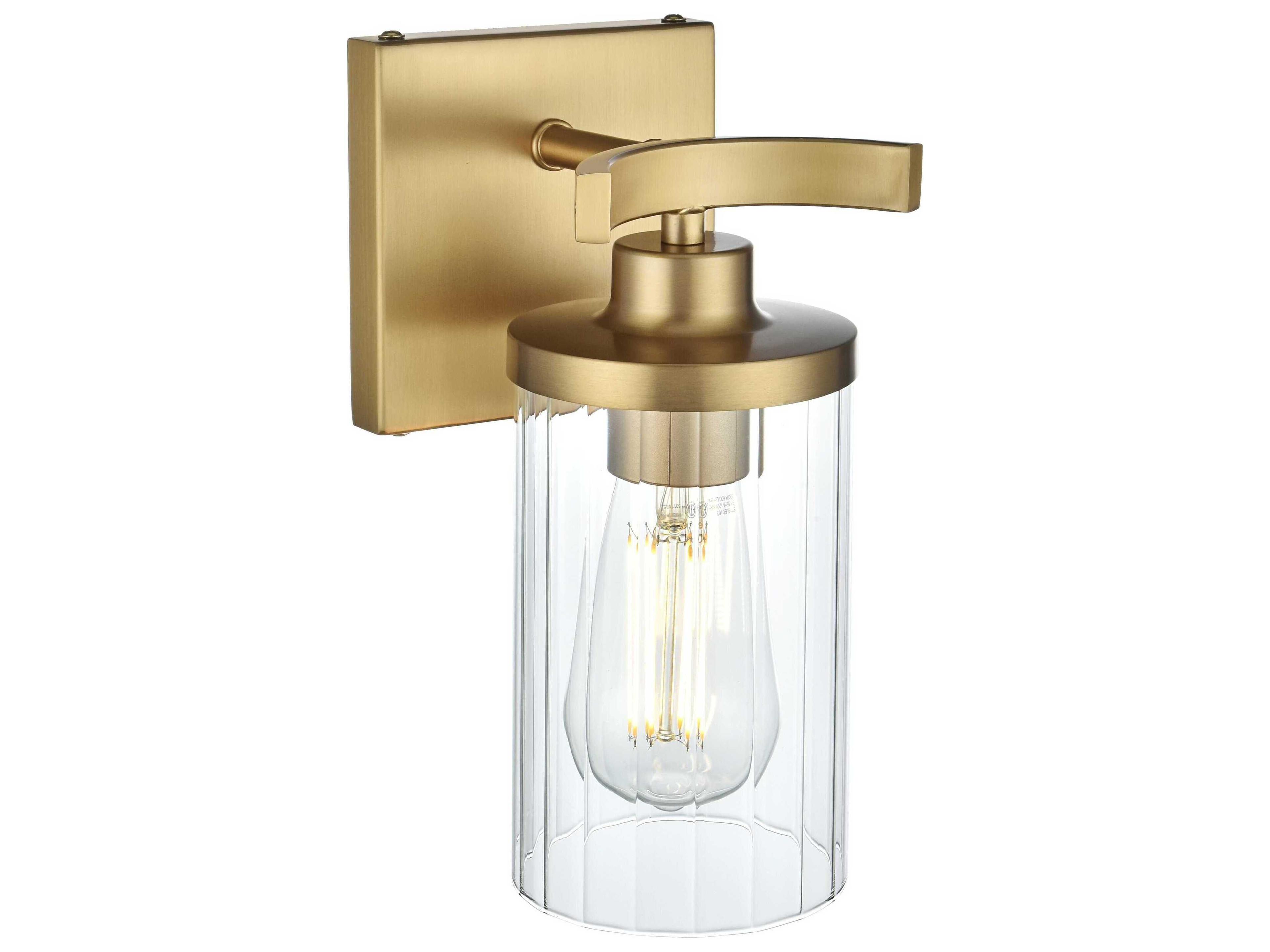Elegant Lighting Thane 1-Light Satin Gold Wall Sconce
