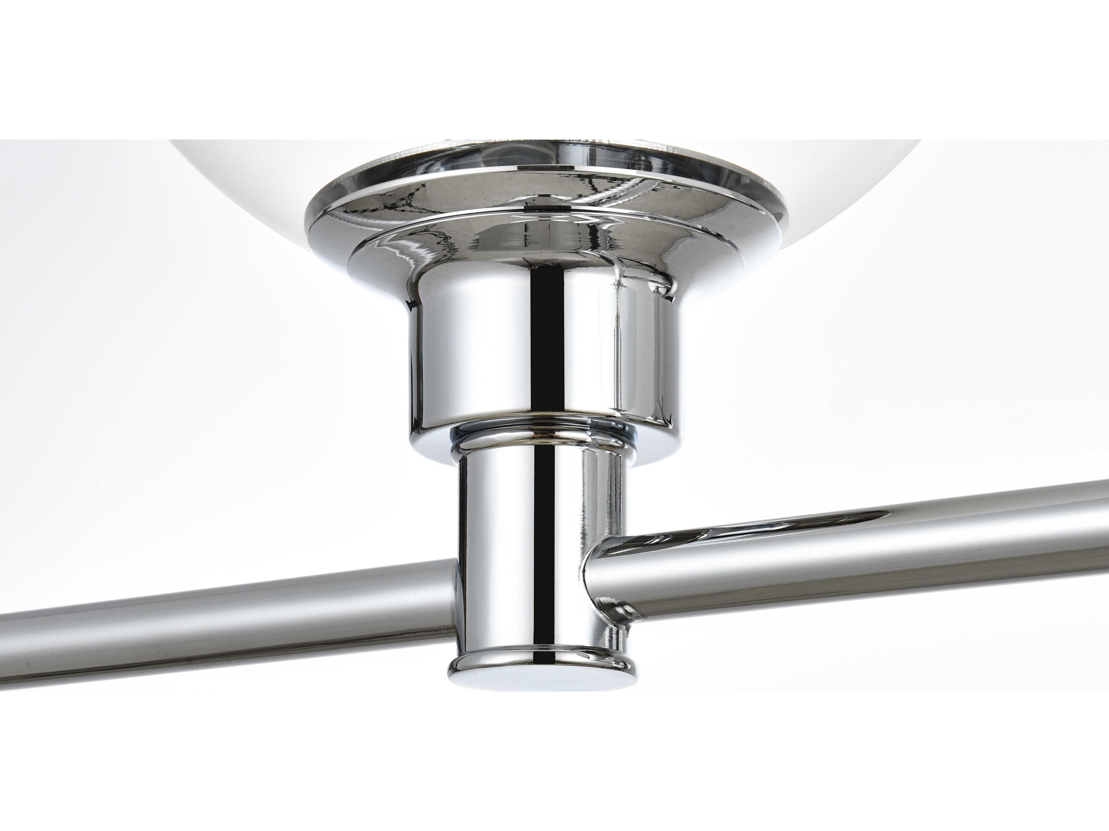 Elegant Lighting Jaelynn 2-Light Chrome Glass Vanity Light