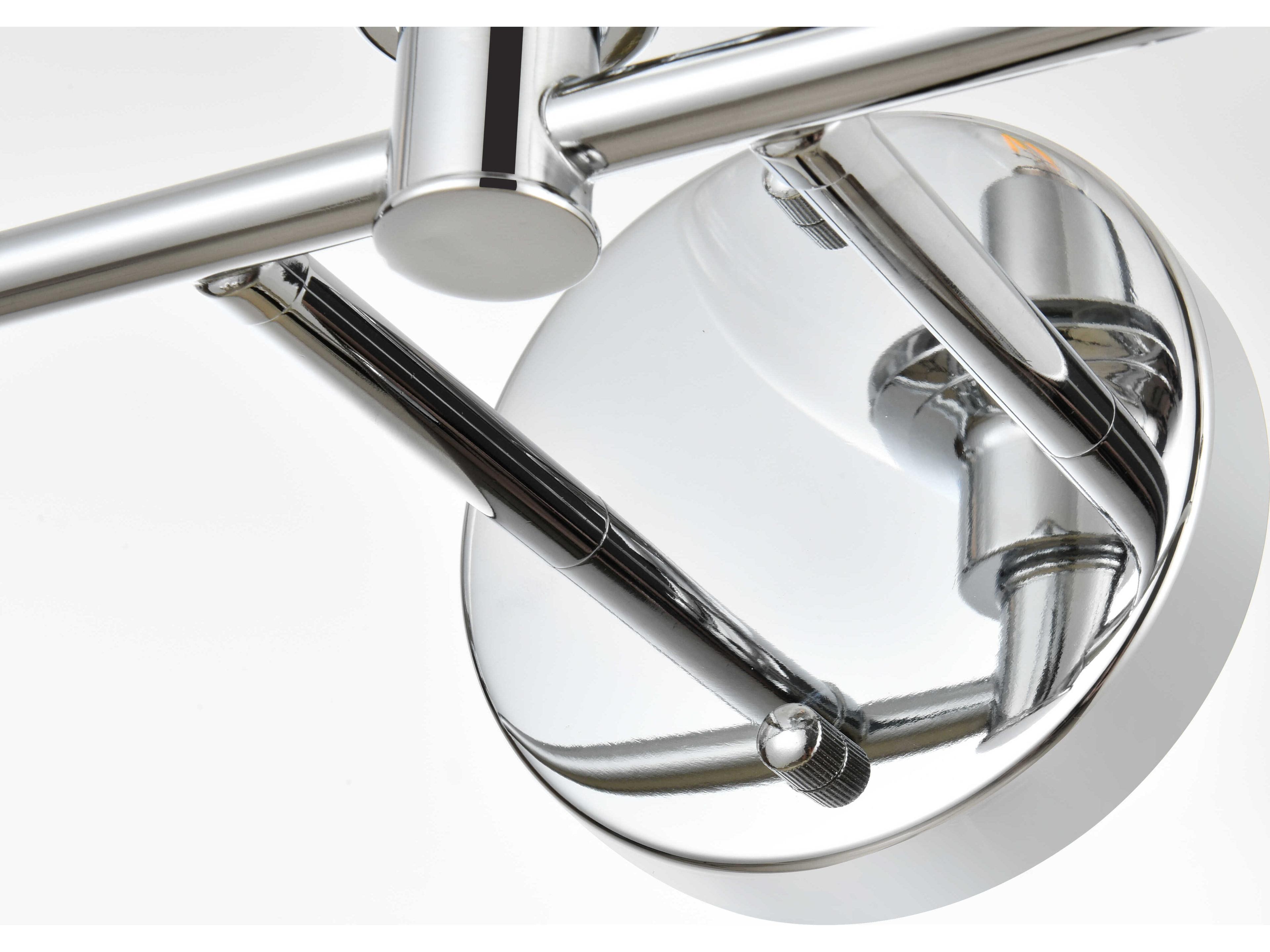 Elegant Lighting Jaelynn 5-Light Chrome Glass Vanity Light