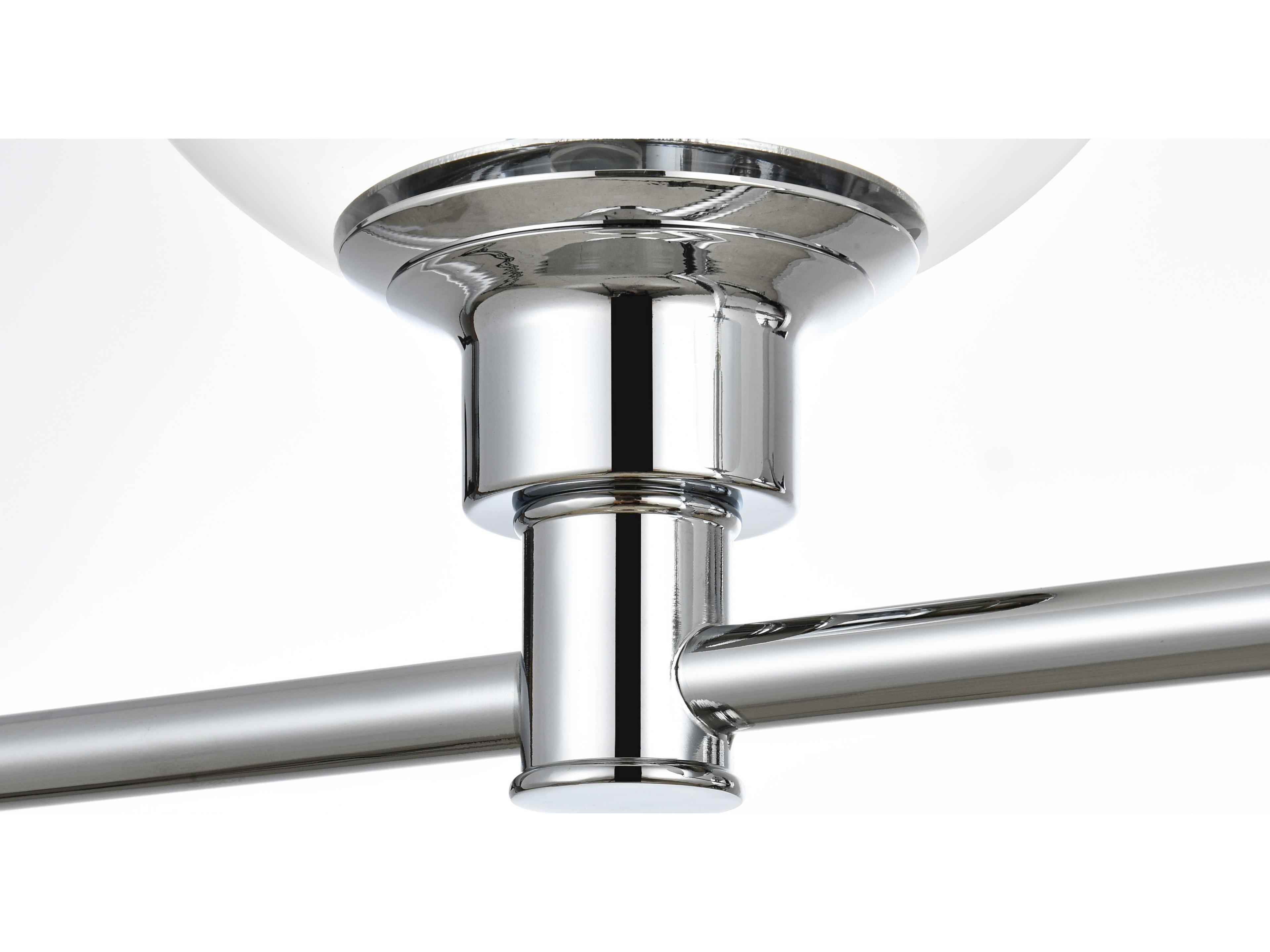 Elegant Lighting Jaelynn 5-Light Chrome Glass Vanity Light