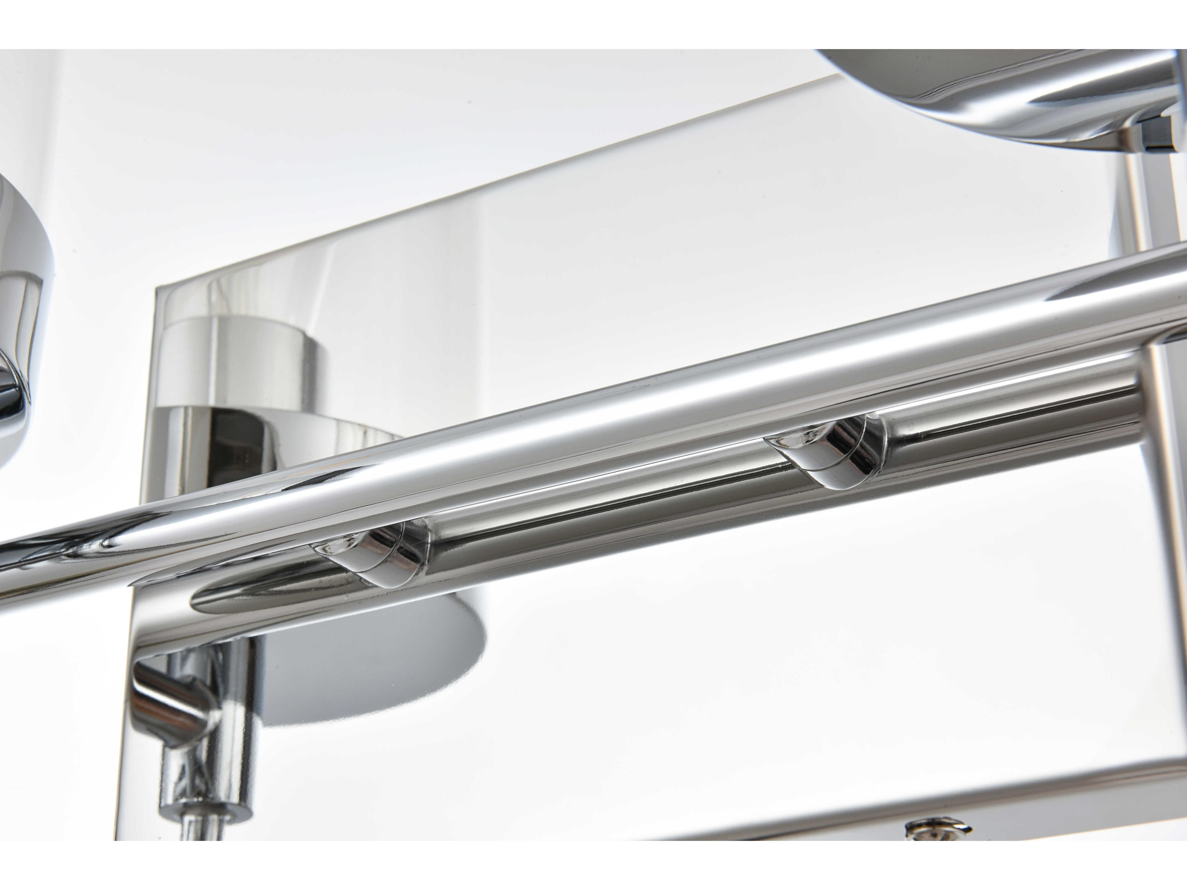 Elegant Lighting Benny 4-Light Chrome Glass Vanity Light