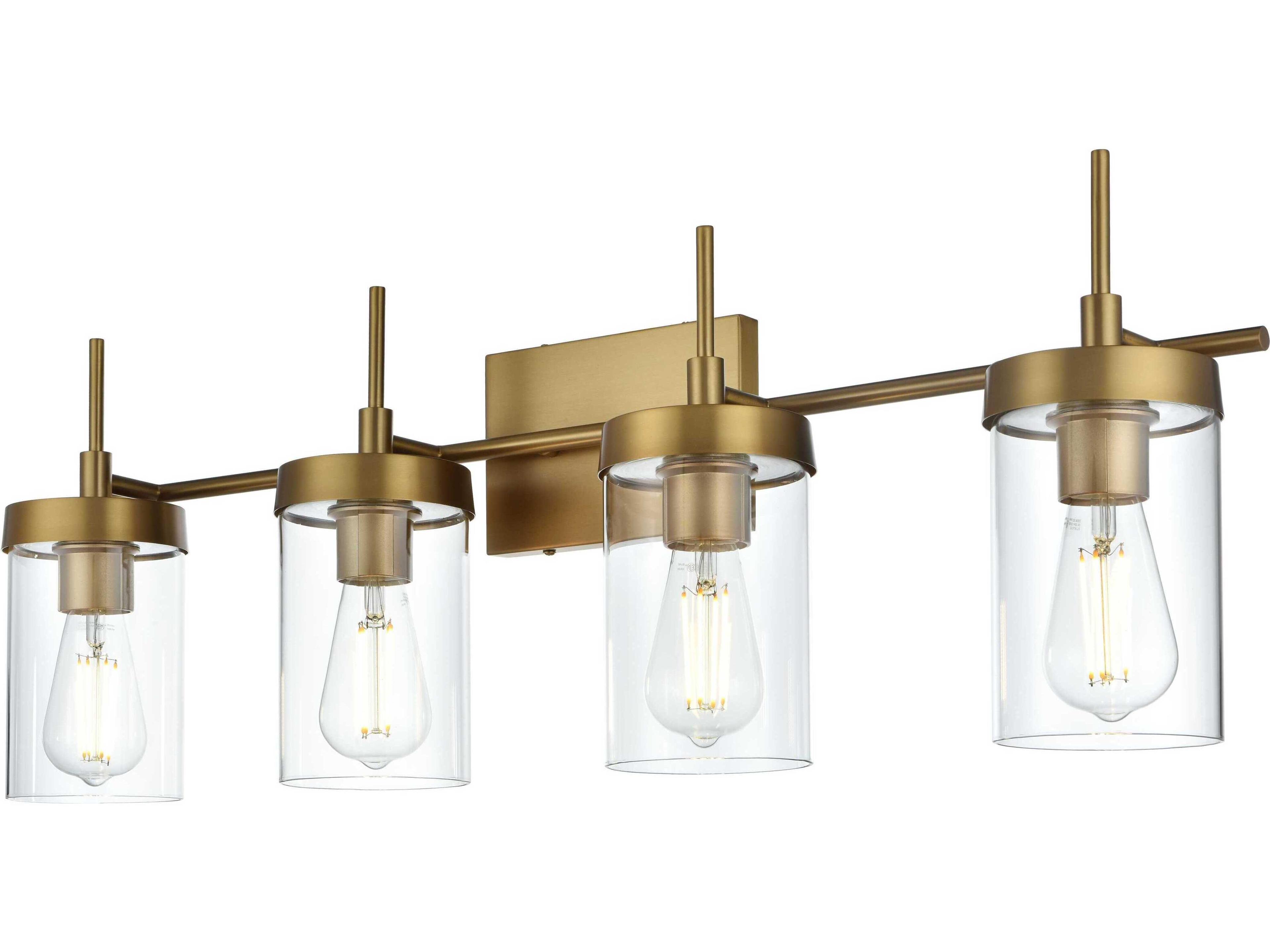 Taryin 4-Light Satin Gold Vanity Light