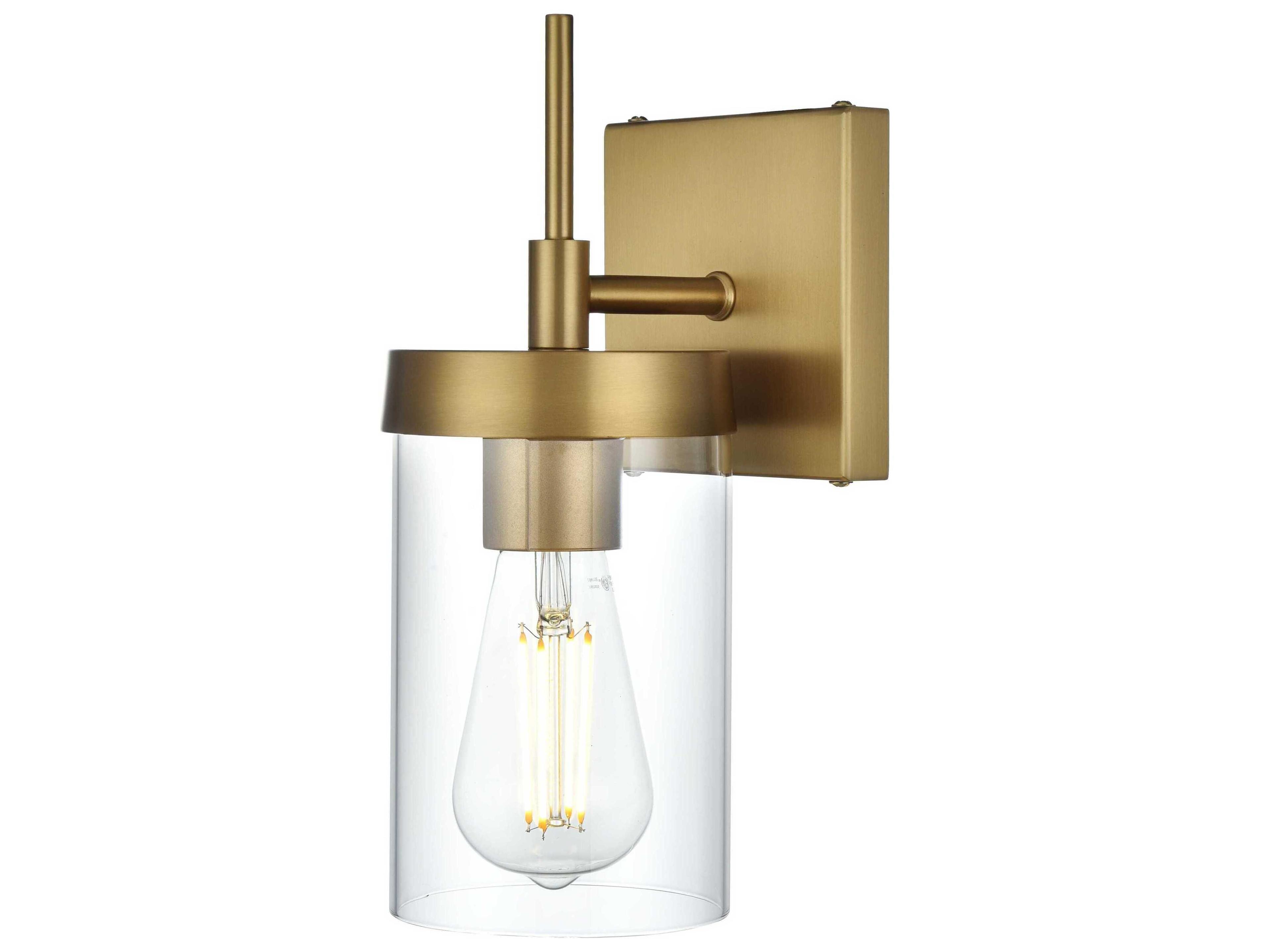 Taryin 1-Light Satin Gold Wall Sconce
