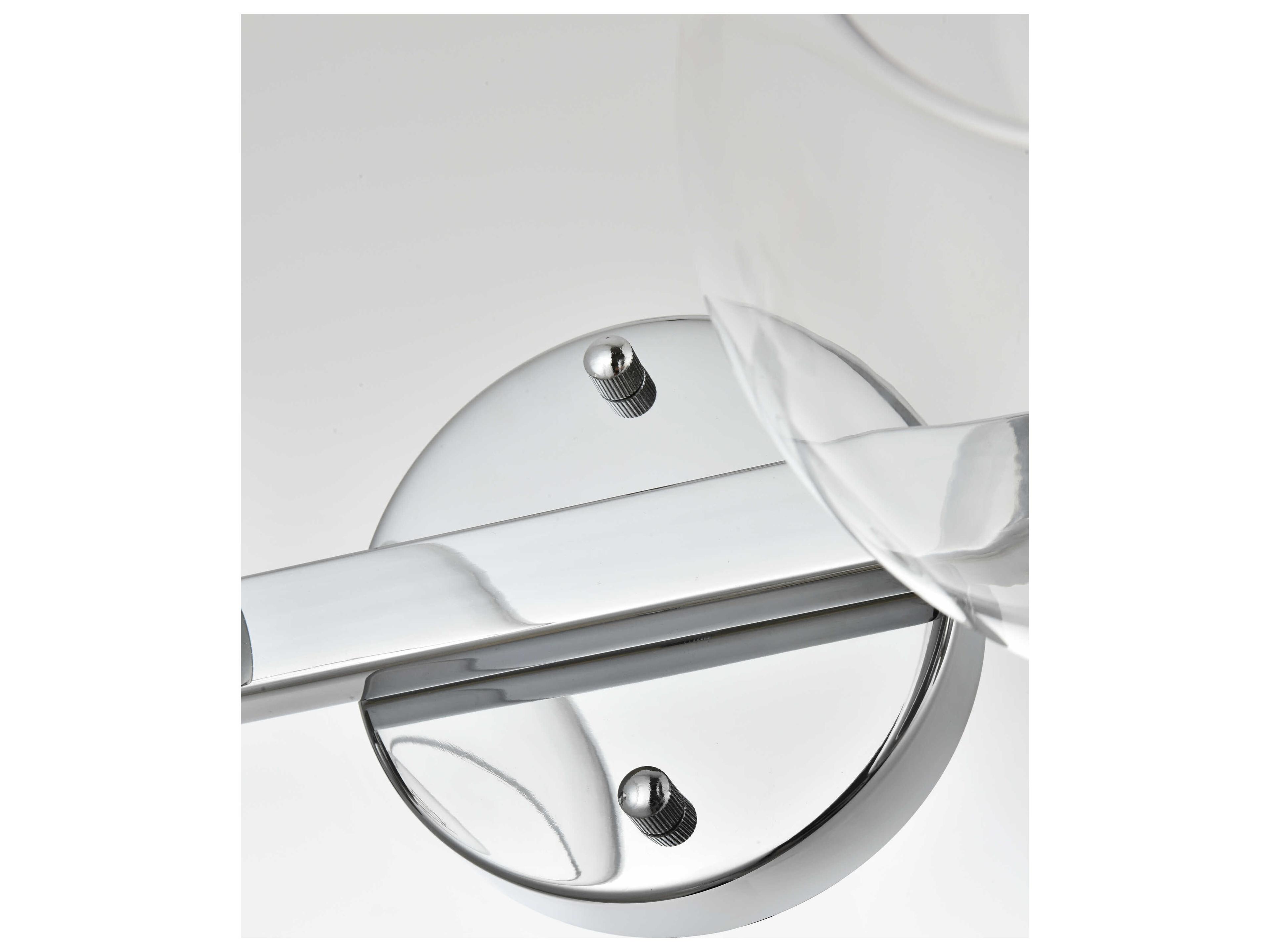 Elegant Lighting Rogelio 2-Light Chrome Glass Vanity Light