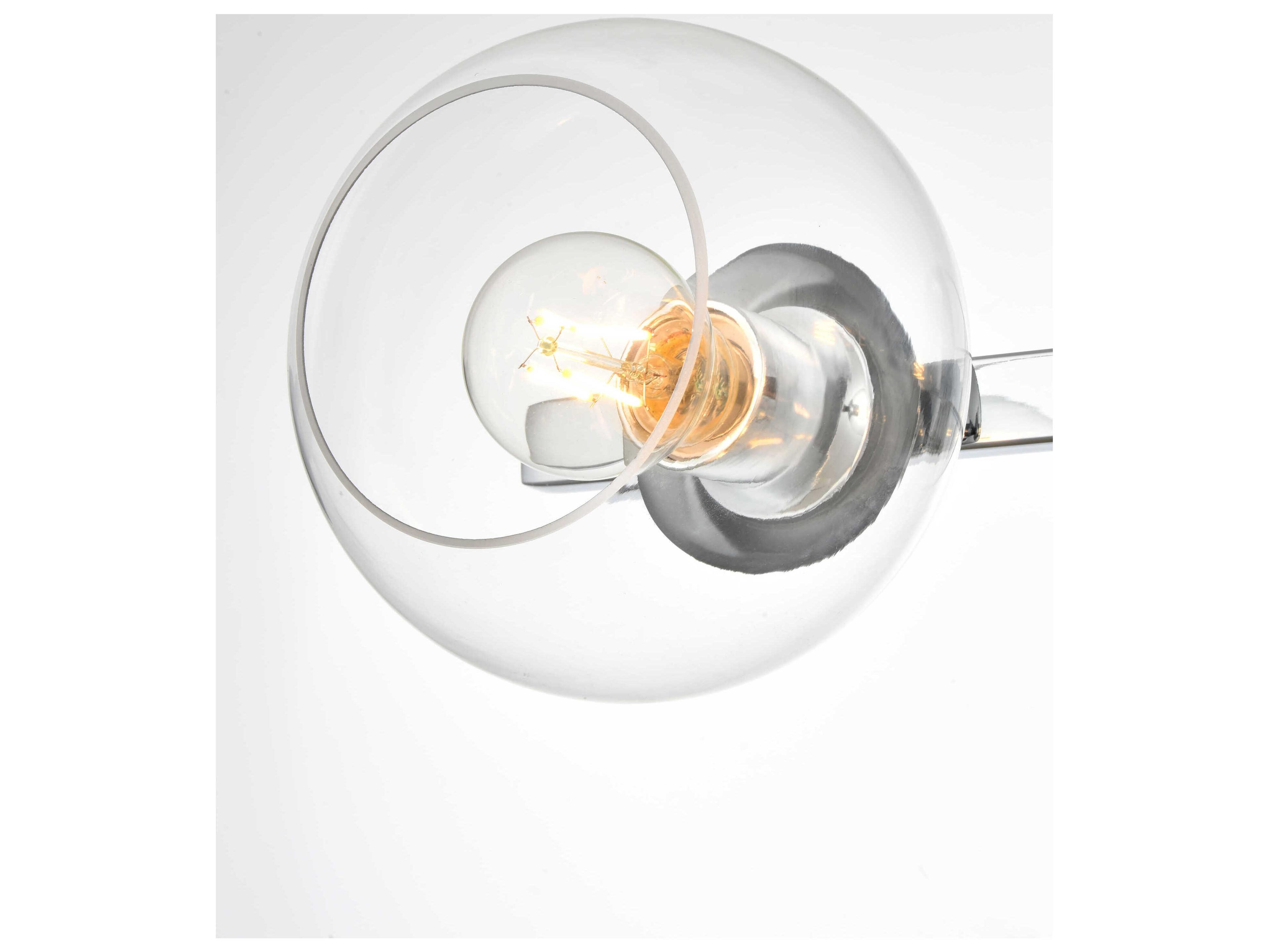 Elegant Lighting Rogelio 4-Light Chrome Glass Vanity Light