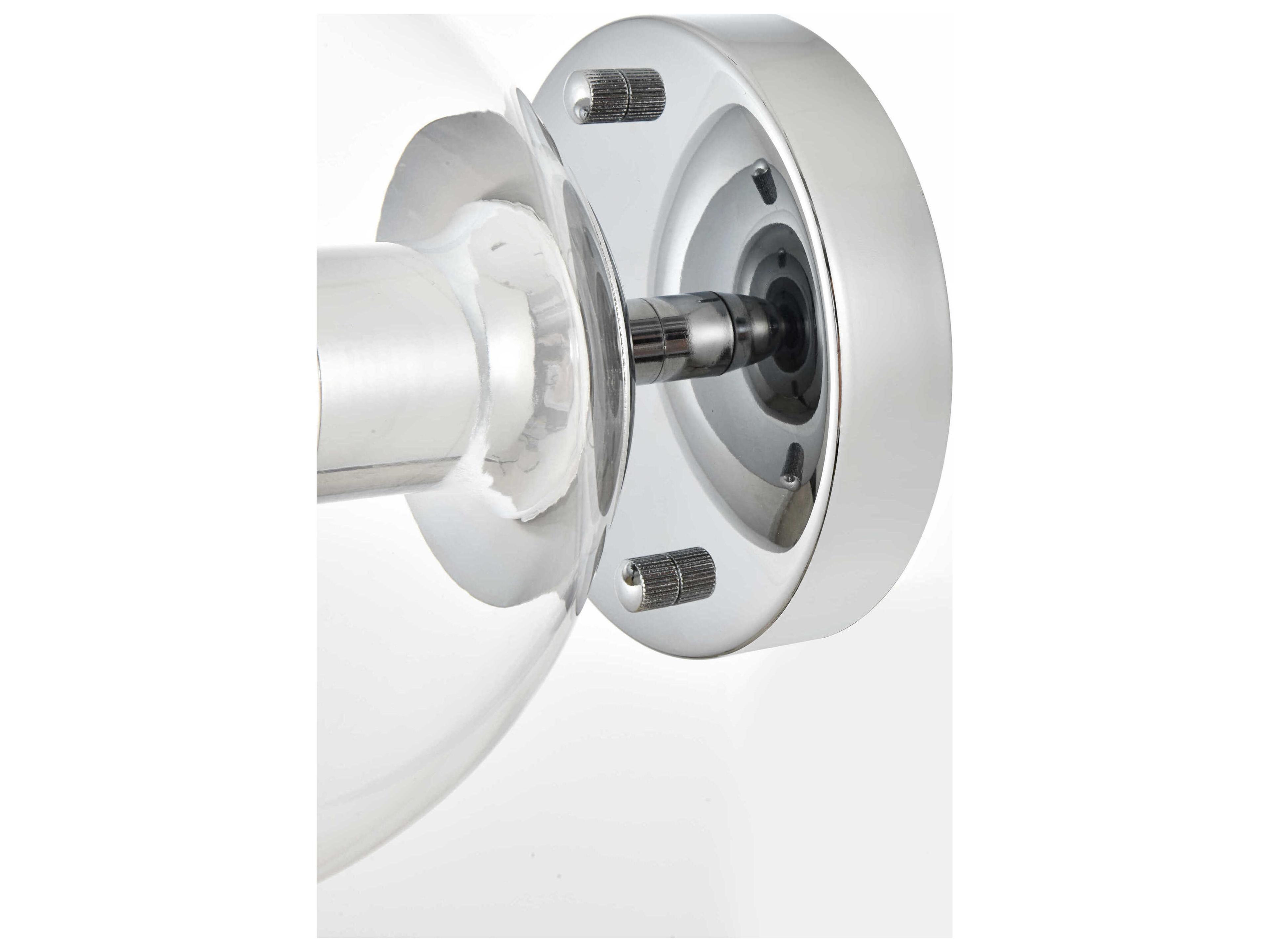 Elegant Lighting Rogelio 1-Light Chrome Glass Wall Sconce